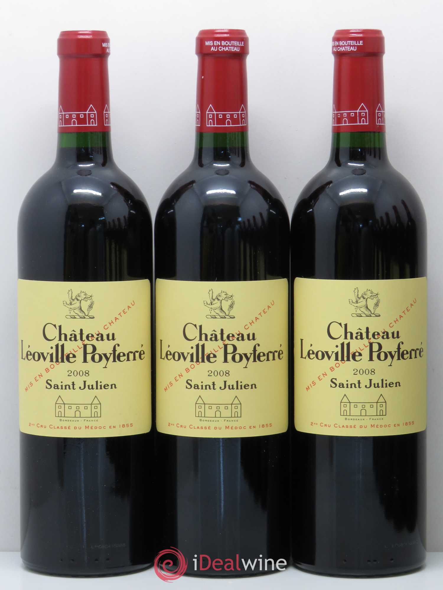 Château Léoville Poyferré 2ème Grand Cru Classé (sans prix de réserve) 2008 - Lot de 12 bouteilles - 2