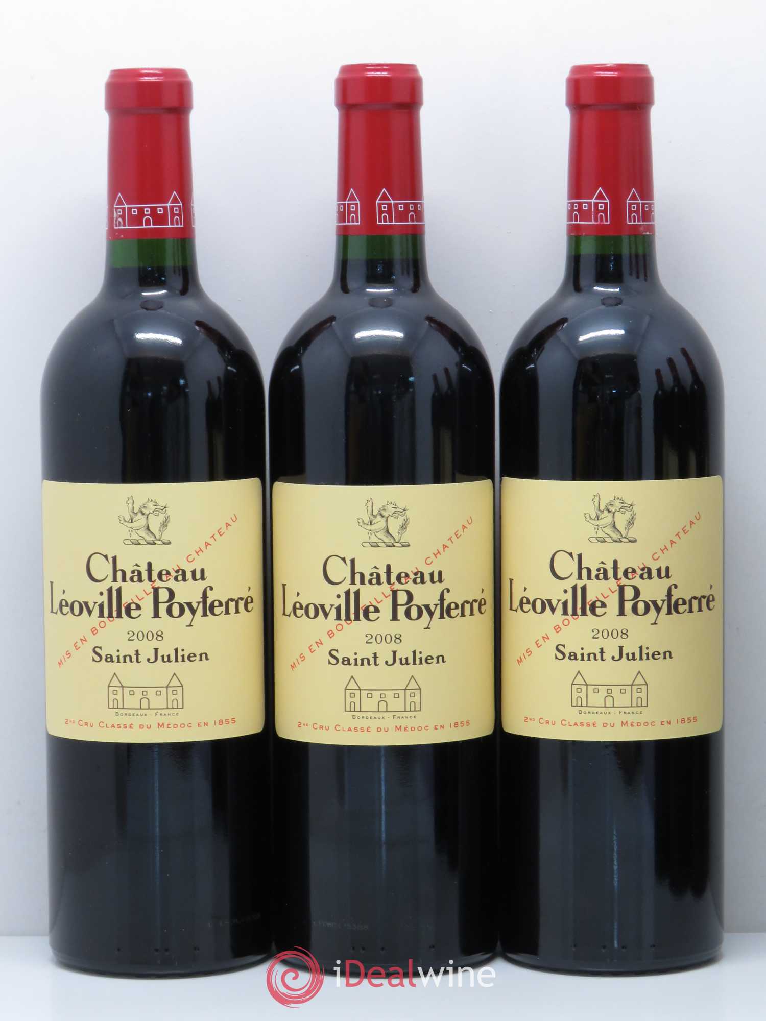 Château Léoville Poyferré 2ème Grand Cru Classé (sans prix de réserve) 2008 - Lot de 12 bouteilles - 3