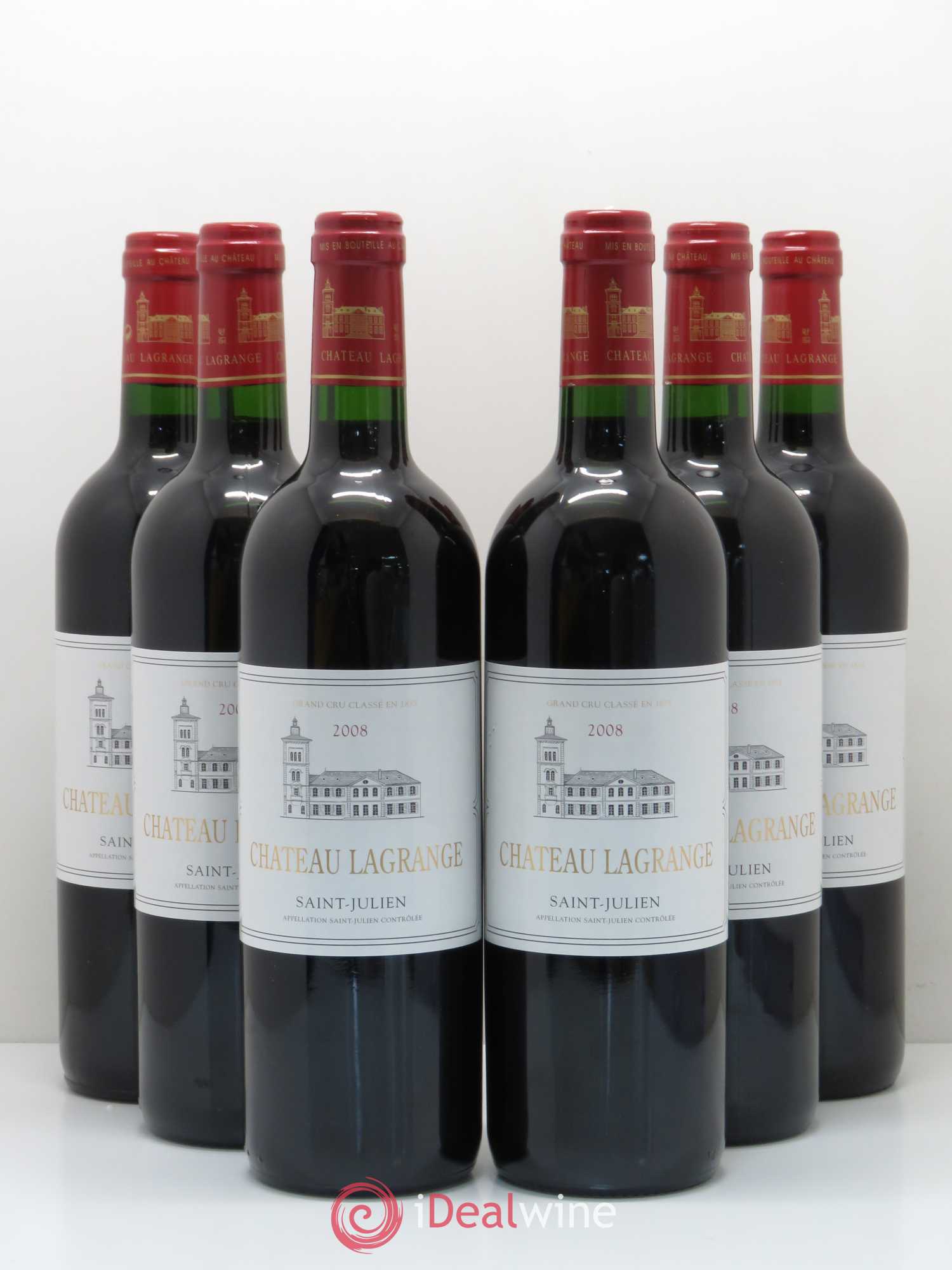 Château Lagrange 3ème Grand Cru Classé 2008 - Lot de 6 bouteilles - 0