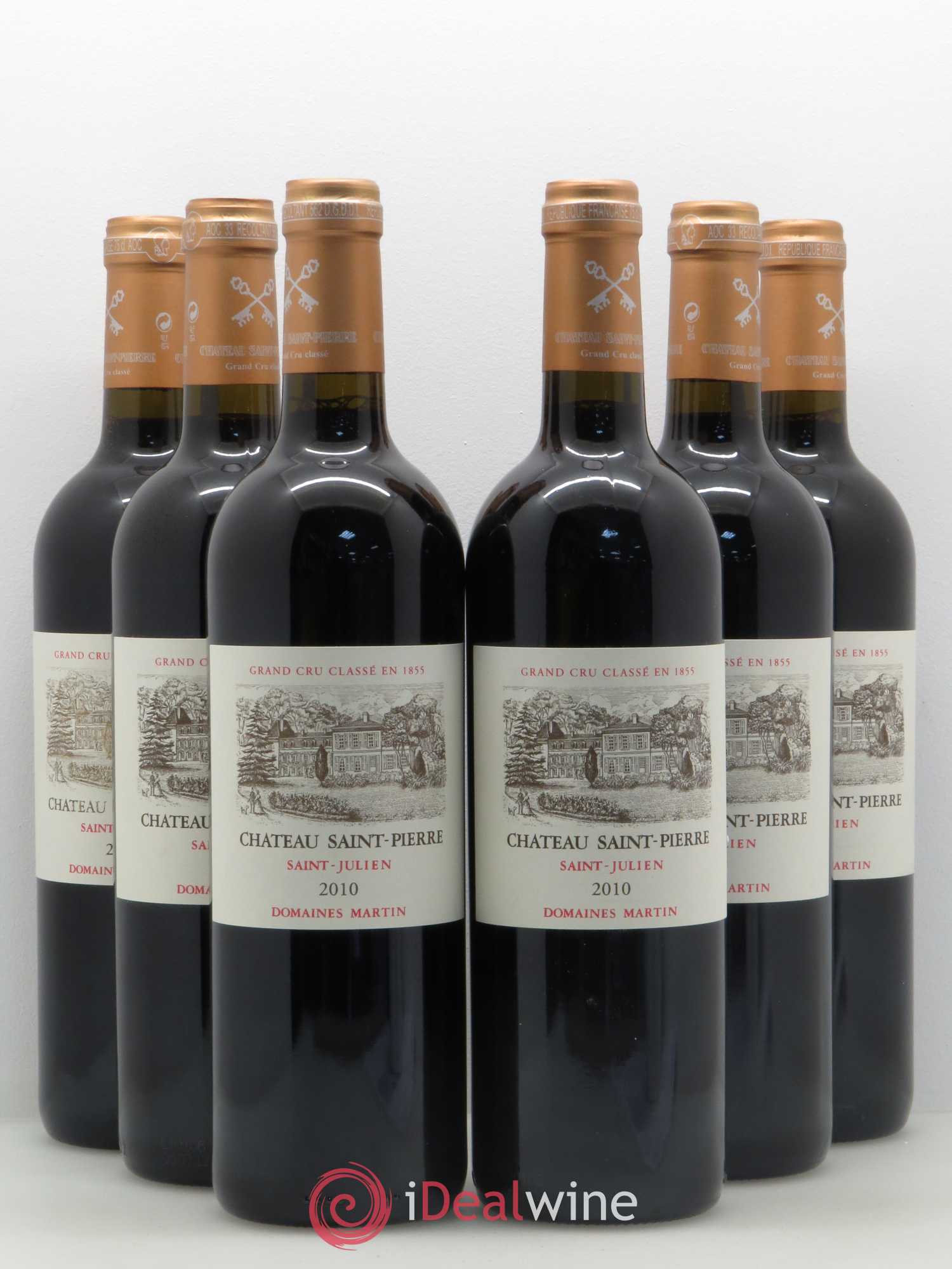 Château Saint-Pierre 4ème Grand Cru Classé 2010 - Lot de 6 bouteilles - 0