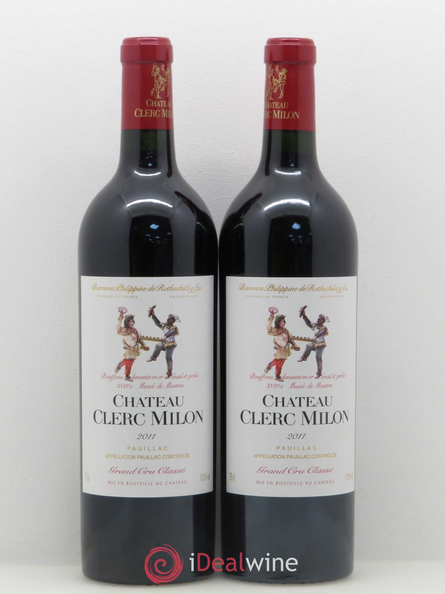 Château Clerc Milon 5ème Grand Cru Classé 2011 - Lot de 2 bouteilles - 0