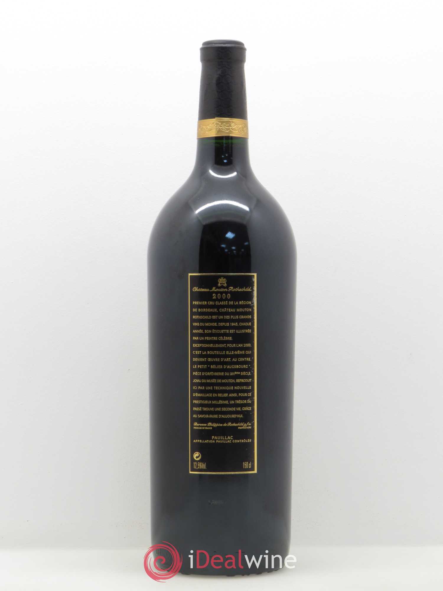 Château Mouton Rothschild 1er Grand Cru Classé 2000 - Lot de 1 magnum - 1