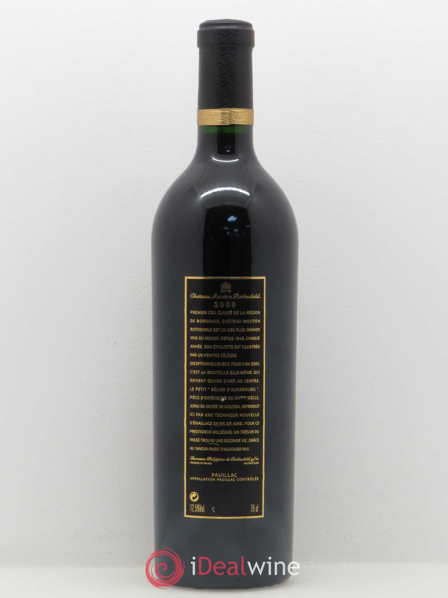 Château Mouton Rothschild 1er Grand Cru Classé 2000 - Lot de 1 bouteille - 1