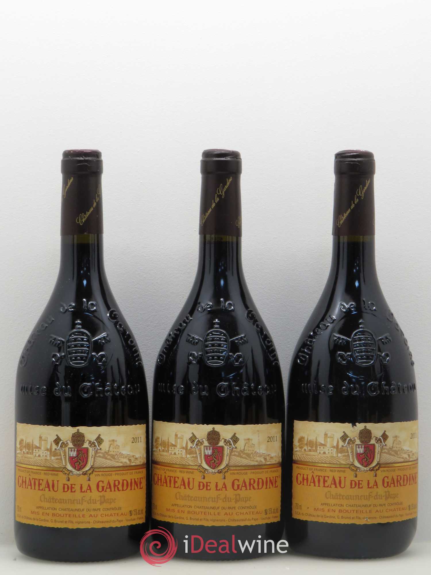 Châteauneuf-du-Pape Château de La Gardine Famille Brunel 2011 - Lot de 6 bouteilles - 1