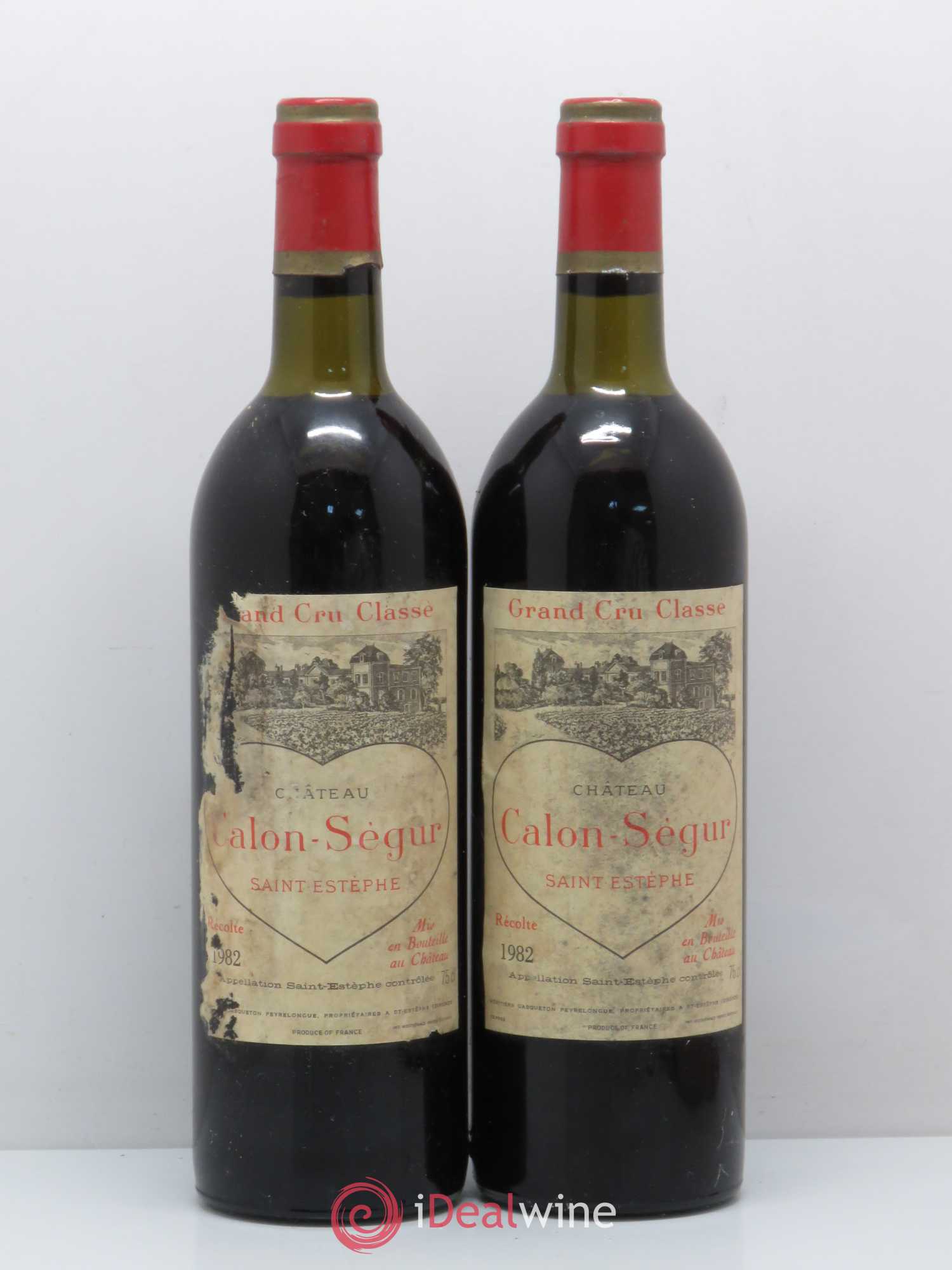 Château Calon Ségur 3ème Grand Cru Classé 1982 - Lot de 2 bouteilles - 0