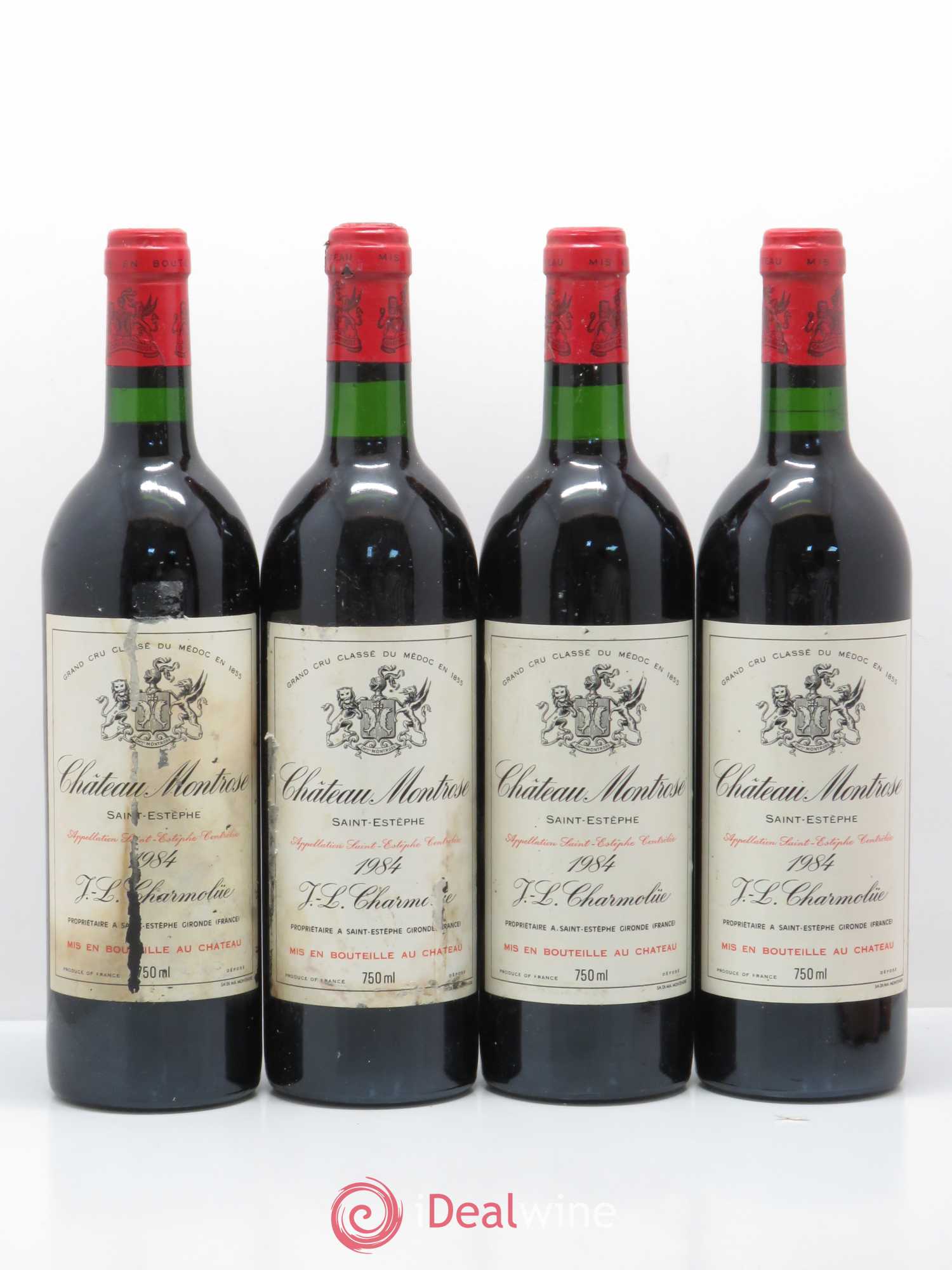 Château Montrose 2ème Grand Cru Classé 1984 - Lot de 4 bouteilles - 0