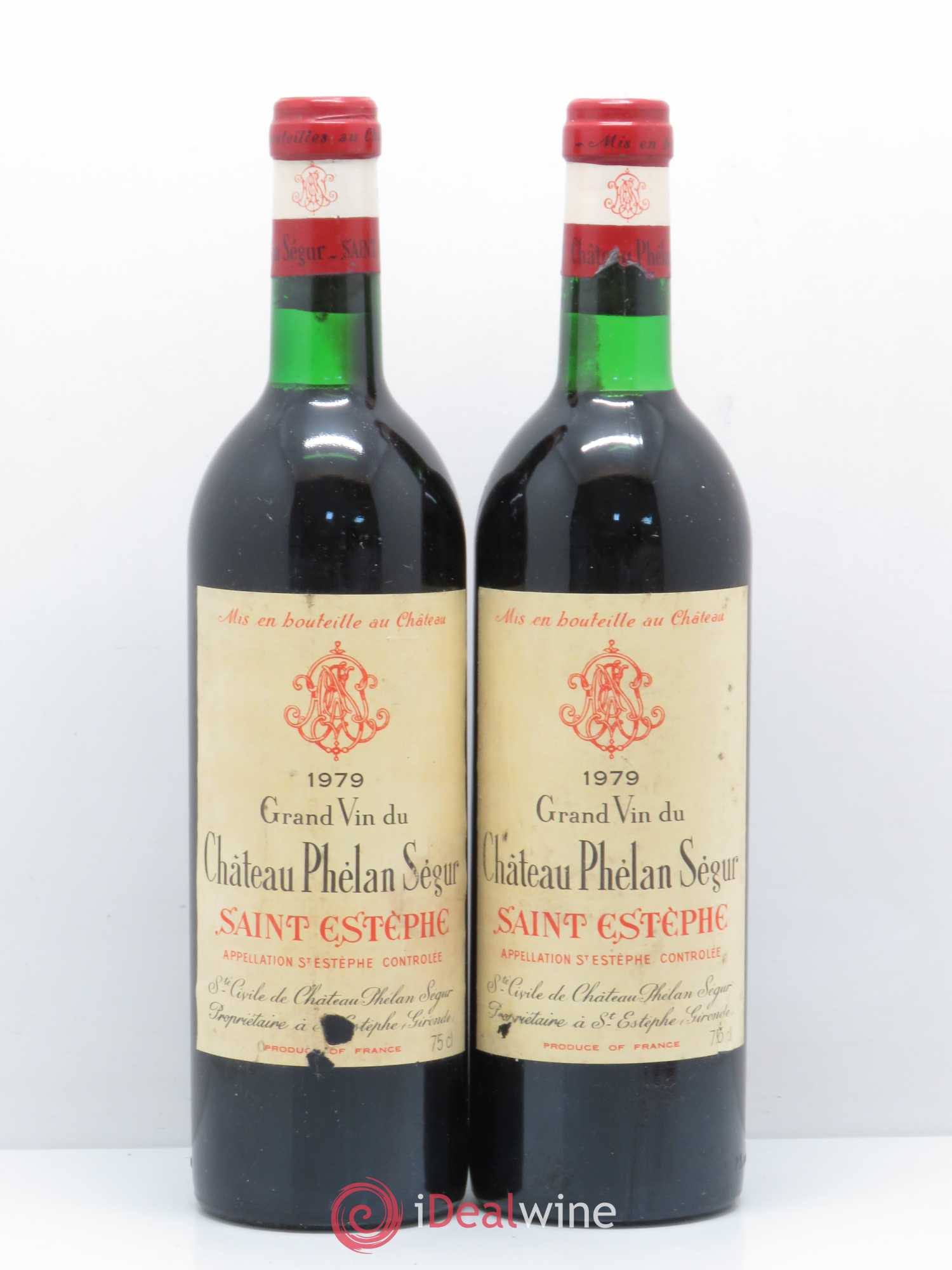 Château Phélan Ségur 1979 - Lot de 2 bouteilles - 0
