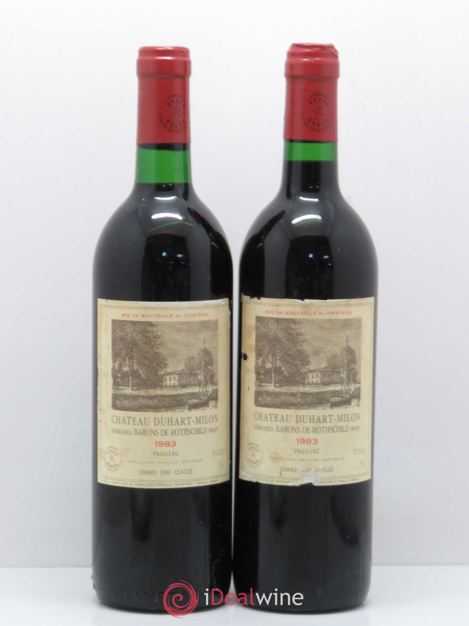 Château Duhart-Milon 4ème Grand Cru Classé 1983 - Lot de 2 bouteilles - 0