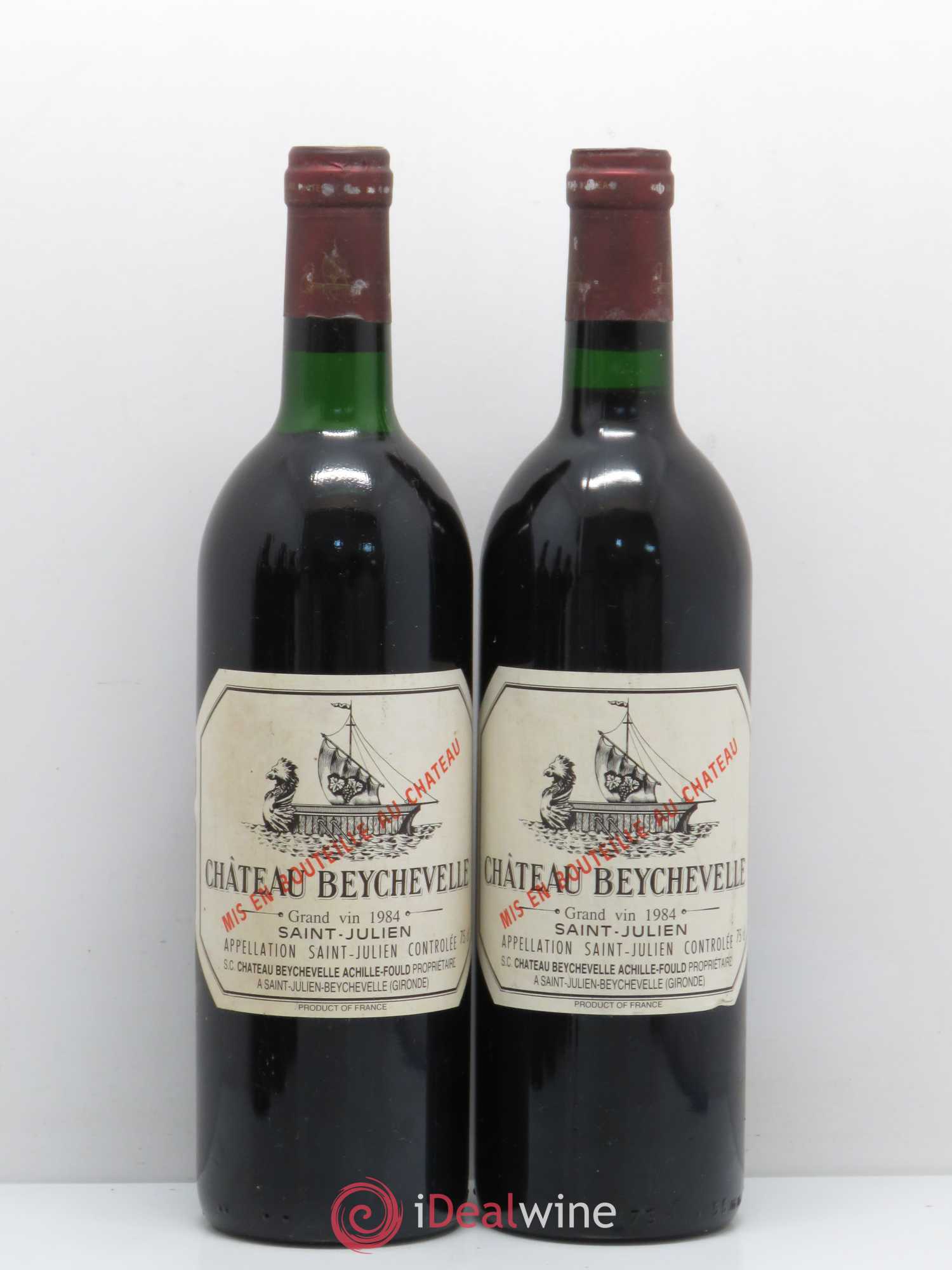 Château Beychevelle 4ème Grand Cru Classé 1984 - Lot de 5 bouteilles - 1