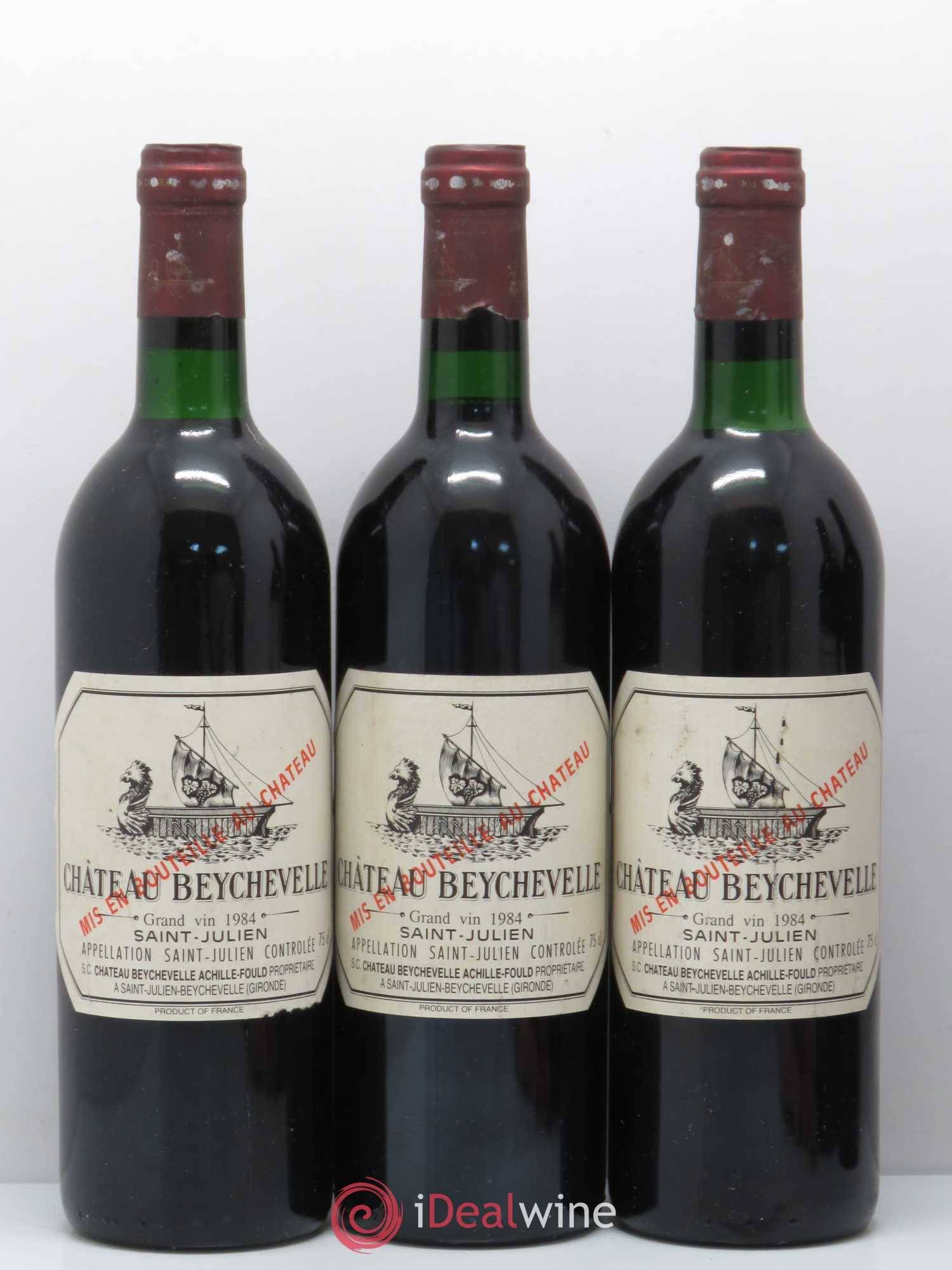 Château Beychevelle 4ème Grand Cru Classé 1984 - Lot de 5 bouteilles - 2