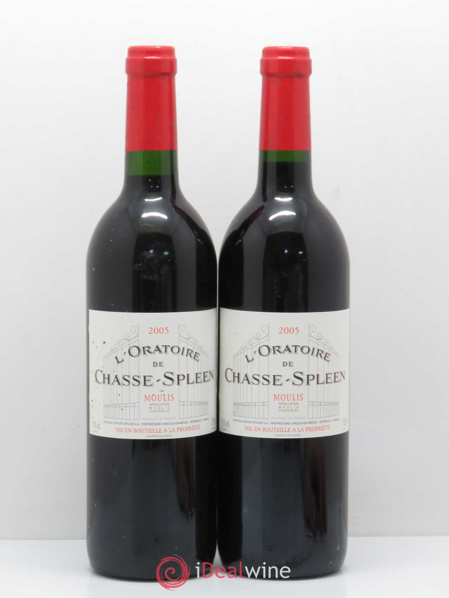 Oratoire de Chasse Spleen Second Vin 2005 - Lot de 2 bouteilles - 0
