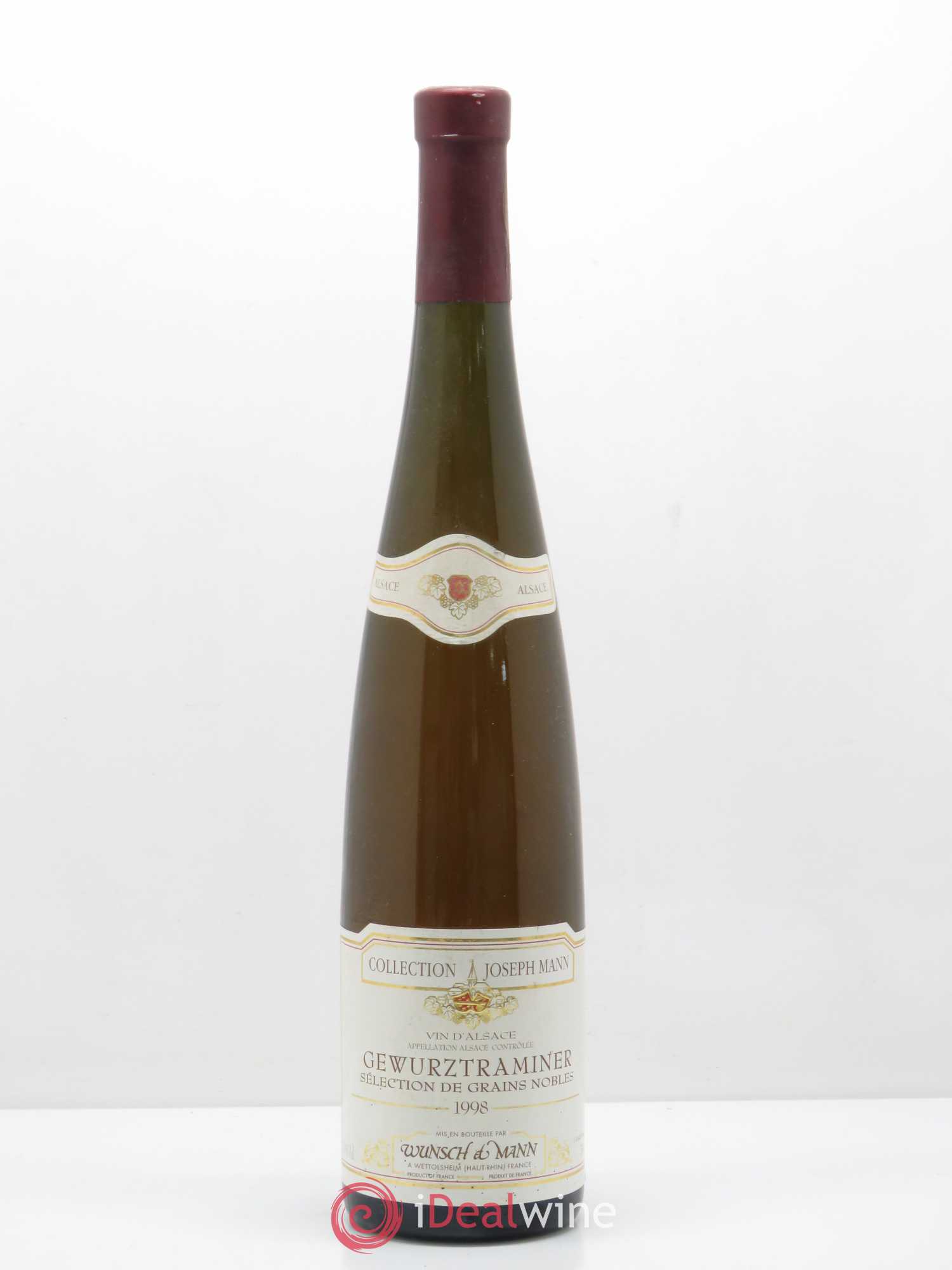 Gewurztraminer Sélection de Grains Nobles Domaine Joseph Mann 1998 - Lotto di 1 bottiglia - 0