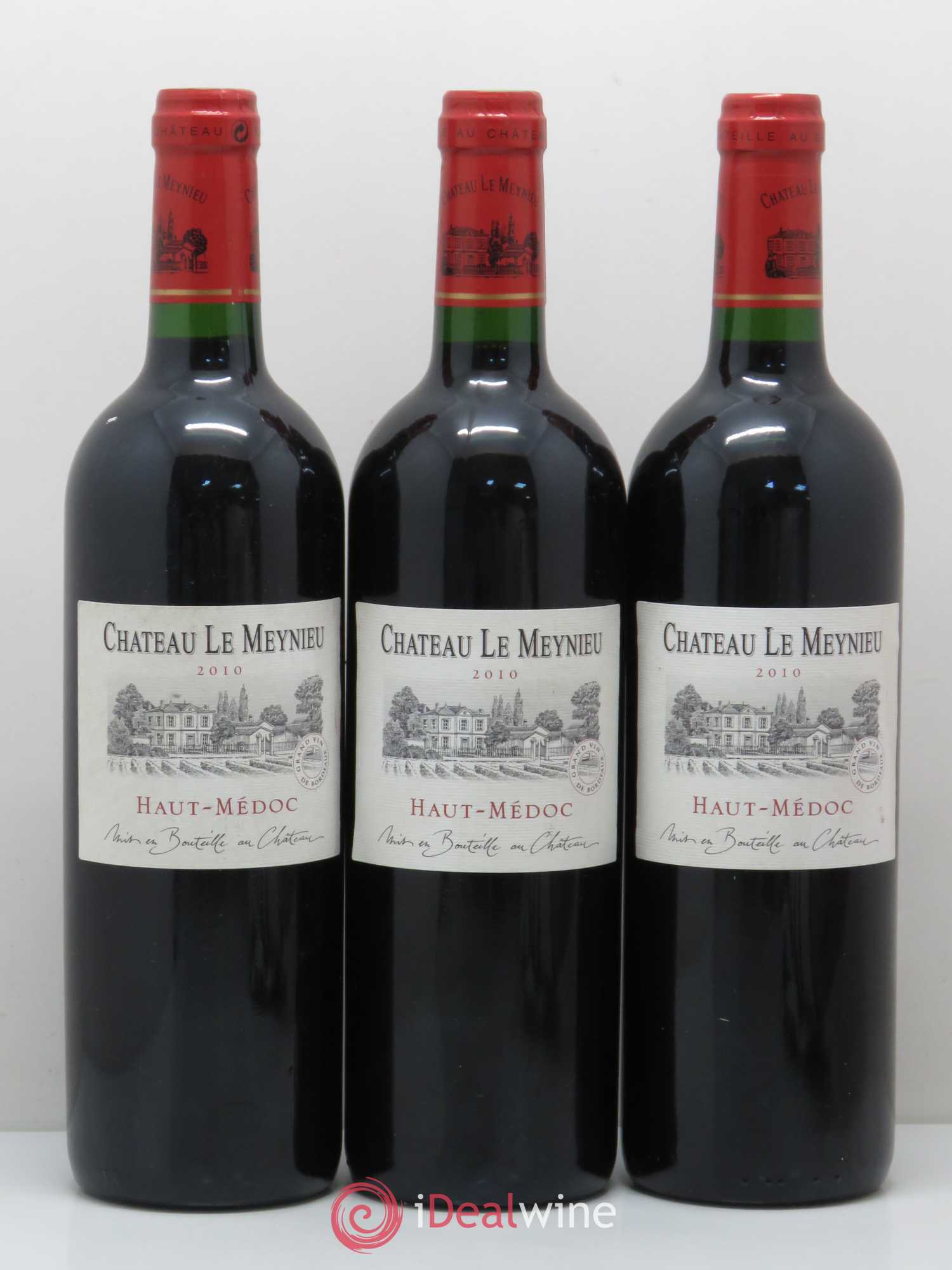 Haut Médoc Château Le Meynieu 2010 - Posten von 3 Flaschen - 0