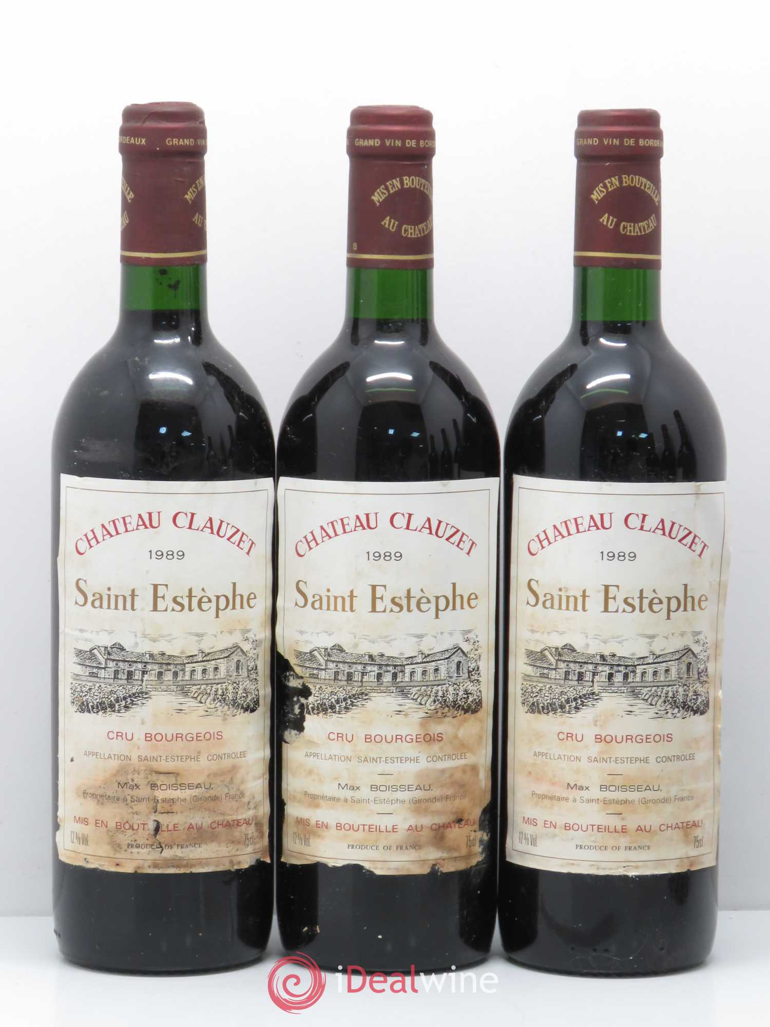 Château Clauzet 1989 - Lot de 6 bouteilles - 1