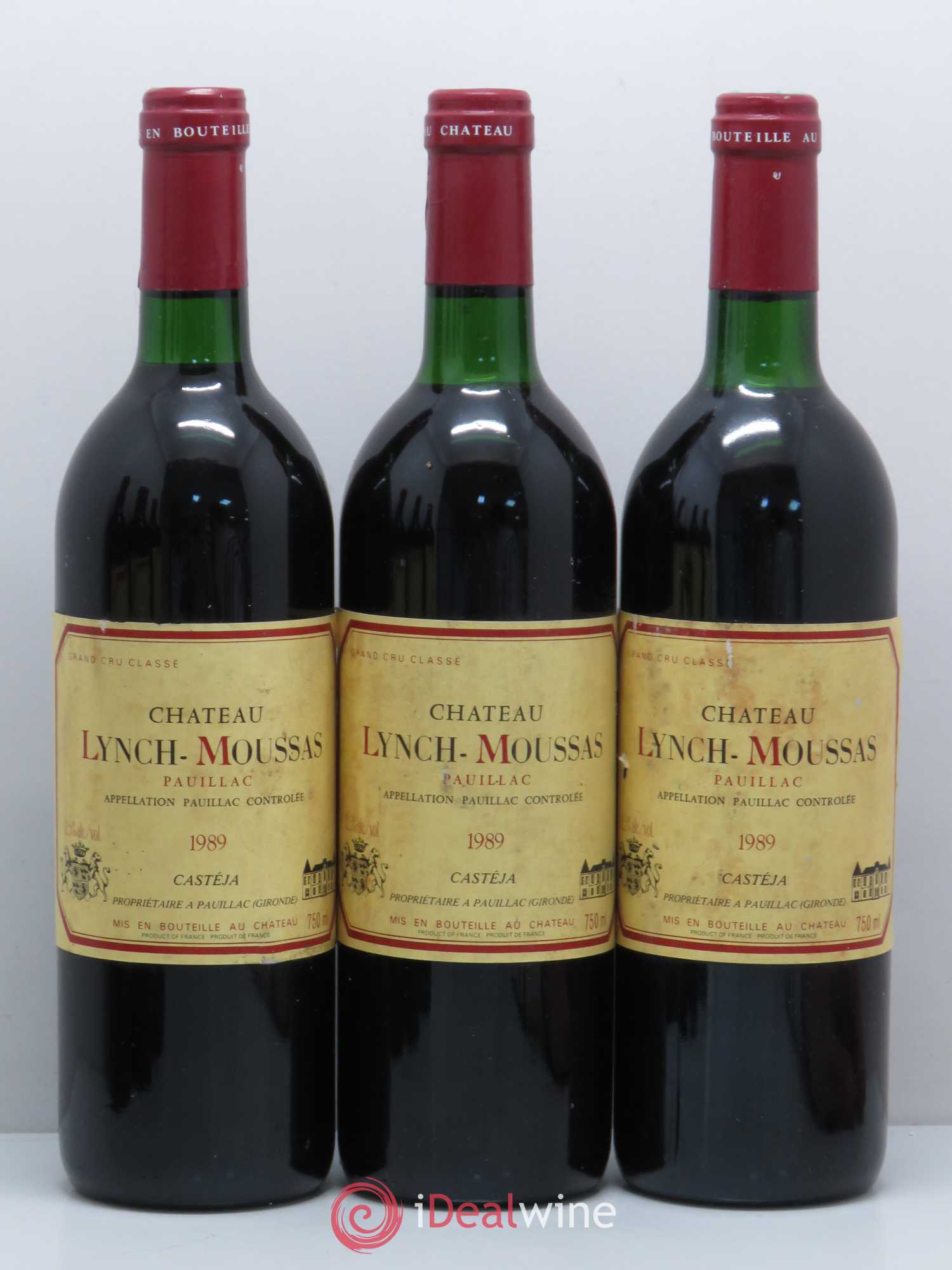 Château Lynch Moussas 5ème Grand Cru Classé 1989 - Lot de 6 bouteilles - 1