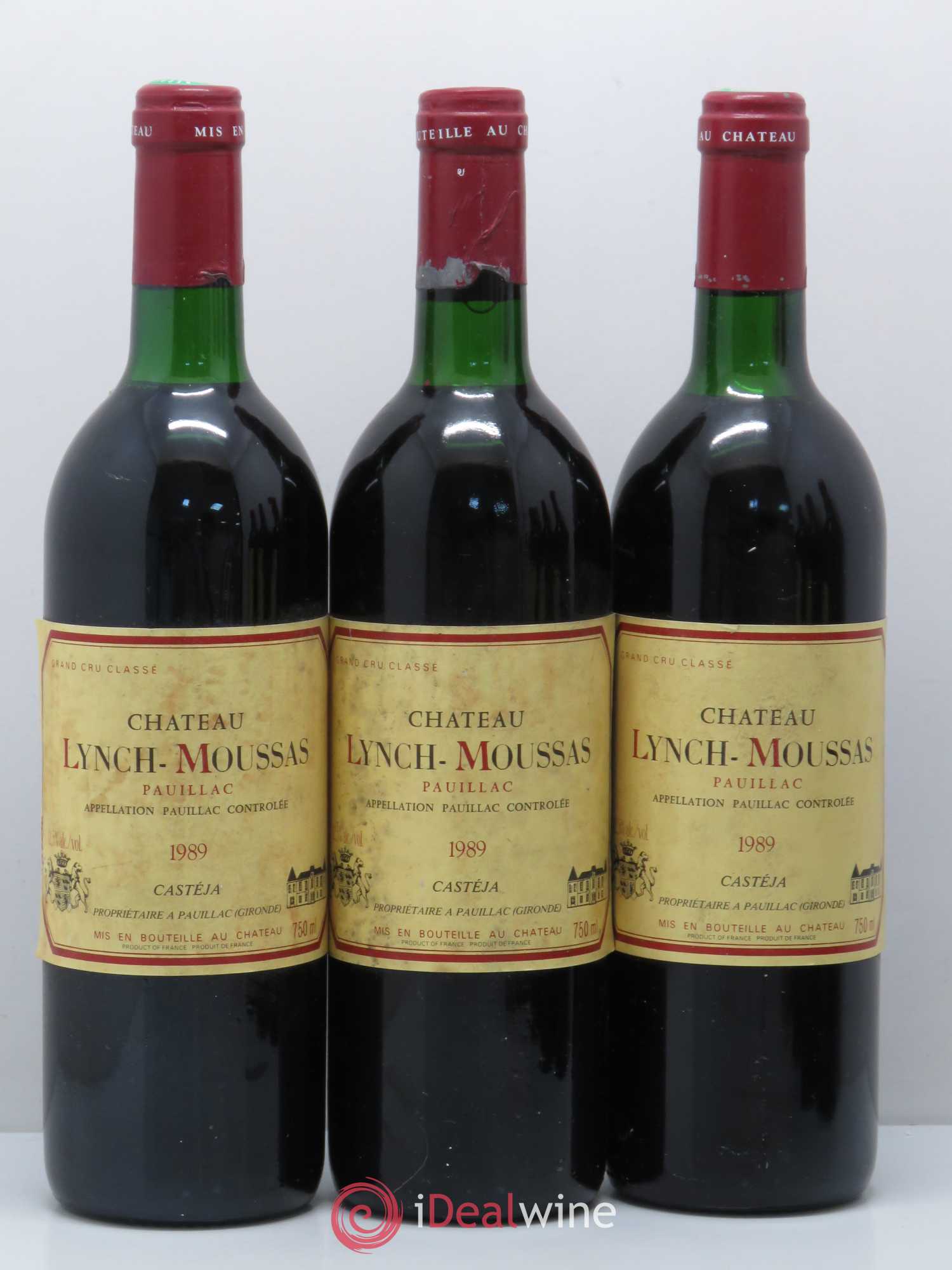 Château Lynch Moussas 5ème Grand Cru Classé 1989 - Lot de 6 bouteilles - 2