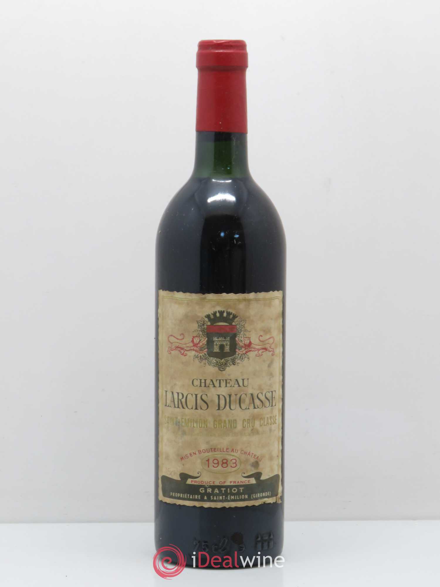 Château Larcis Ducasse 1er Grand Cru Classé B 1983 - Lot de 1 bouteille - 0