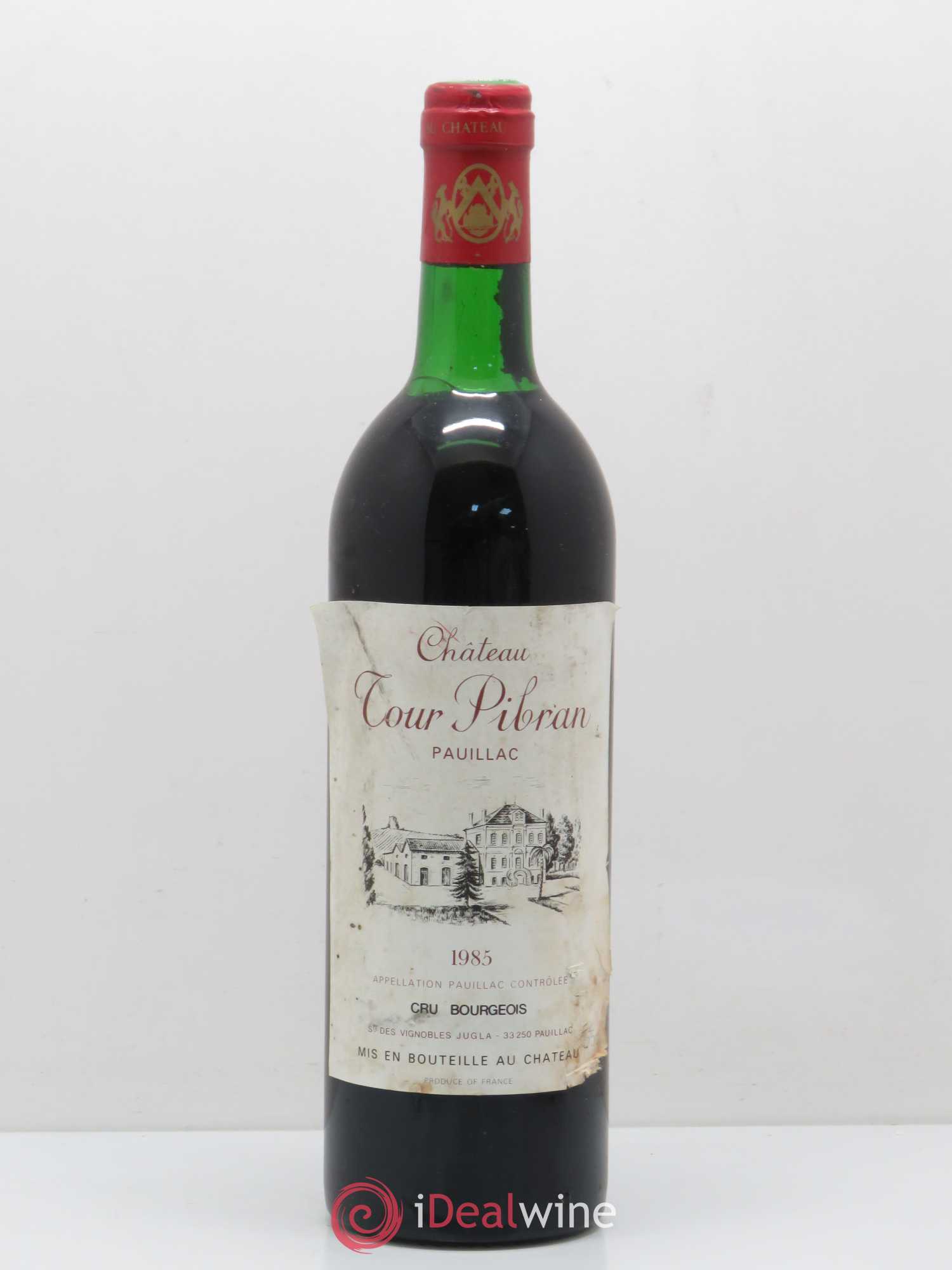 Château Tour Pibran Cru Bourgeois 1985 - Lot de 1 bouteille - 0
