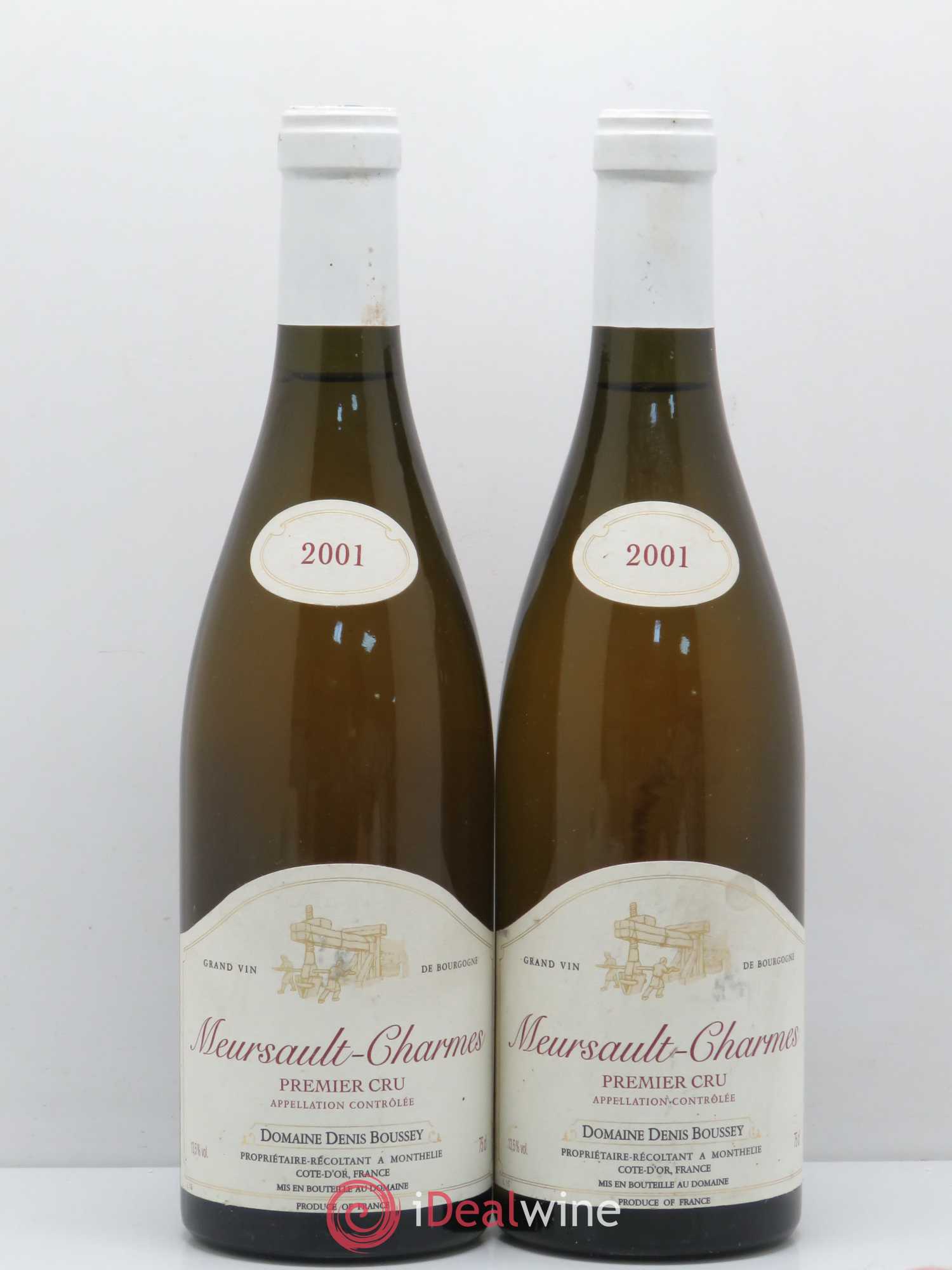 Meursault 1er Cru Charmes Domaine Denis Boussey 2001 - Posten von 2 Flaschen - 0