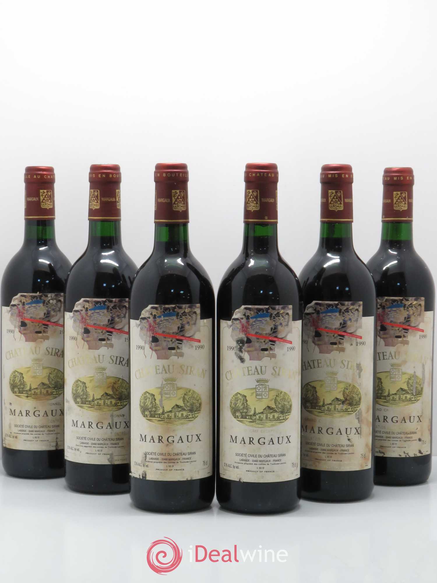 Château Siran 1990 - Lot de 6 bouteilles - 0