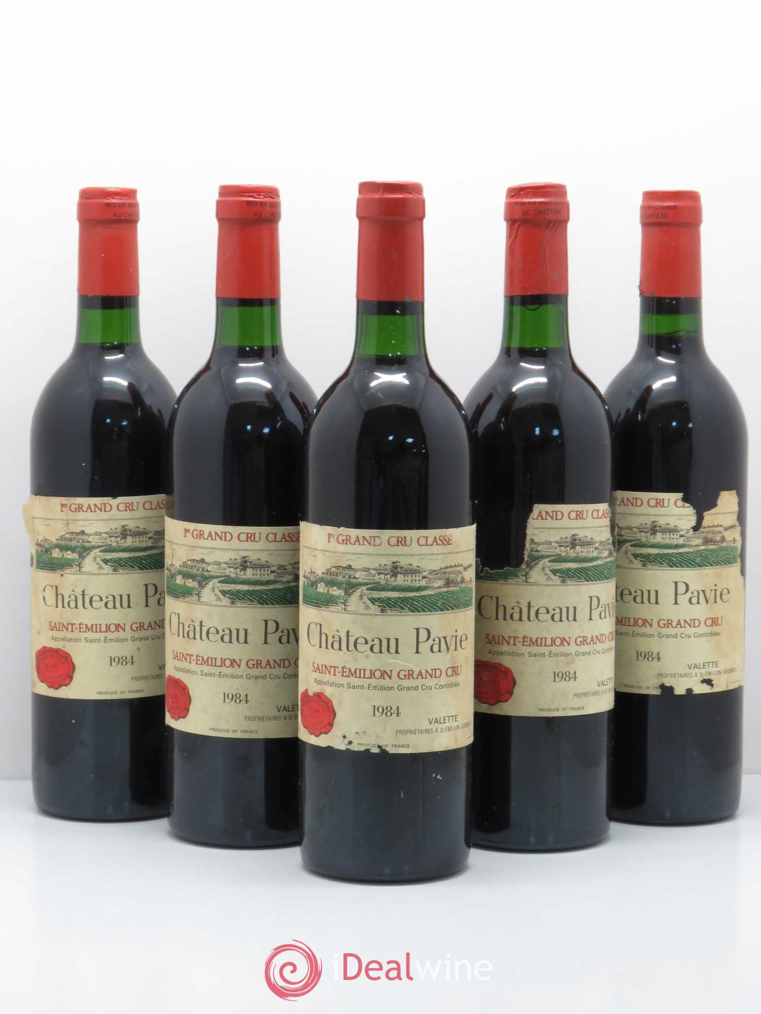 Château Pavie 1er Grand Cru Classé A 1984 - Lot de 5 bouteilles - 0