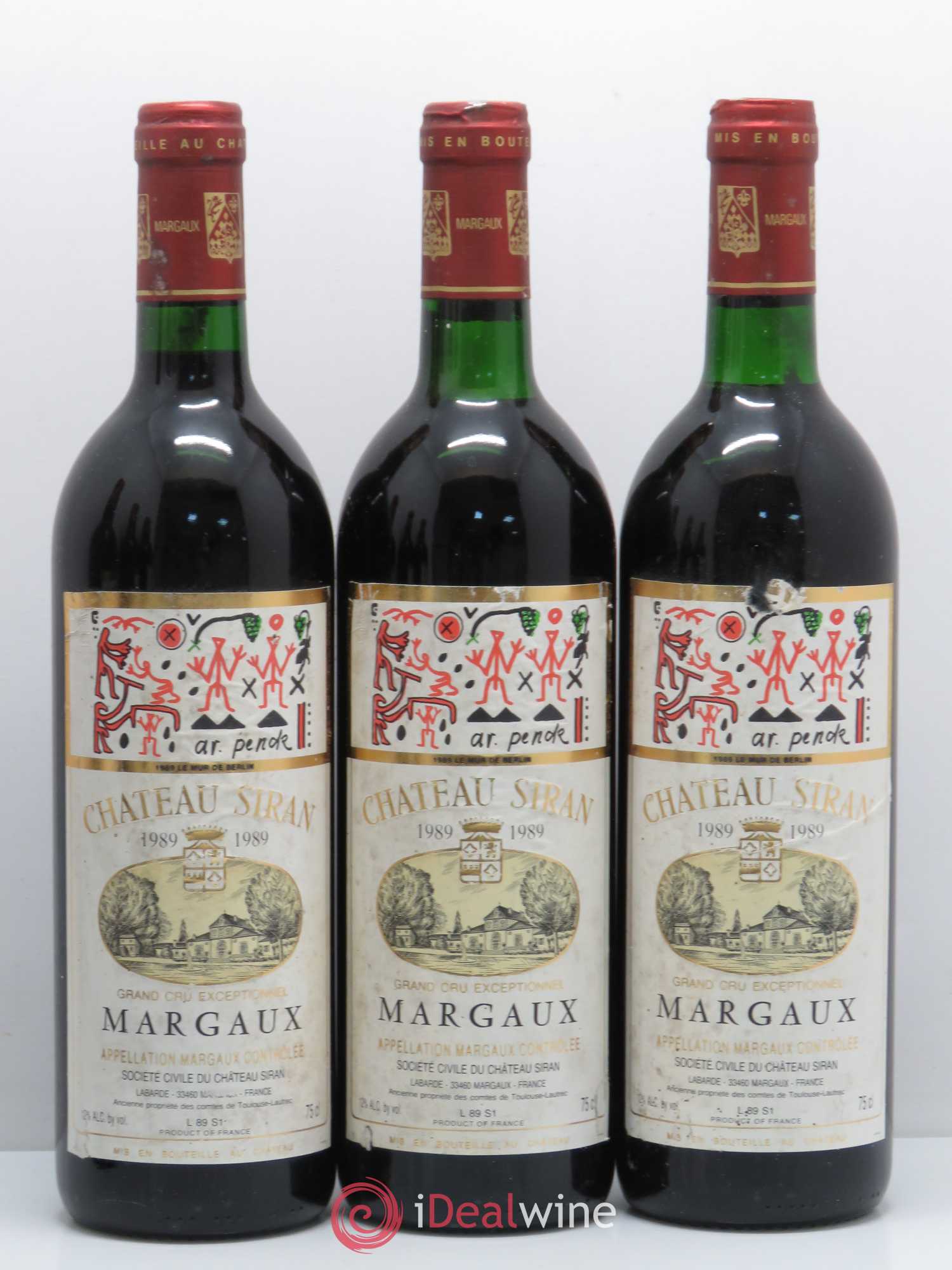 Château Siran 1989 - Lot de 6 bouteilles - 1