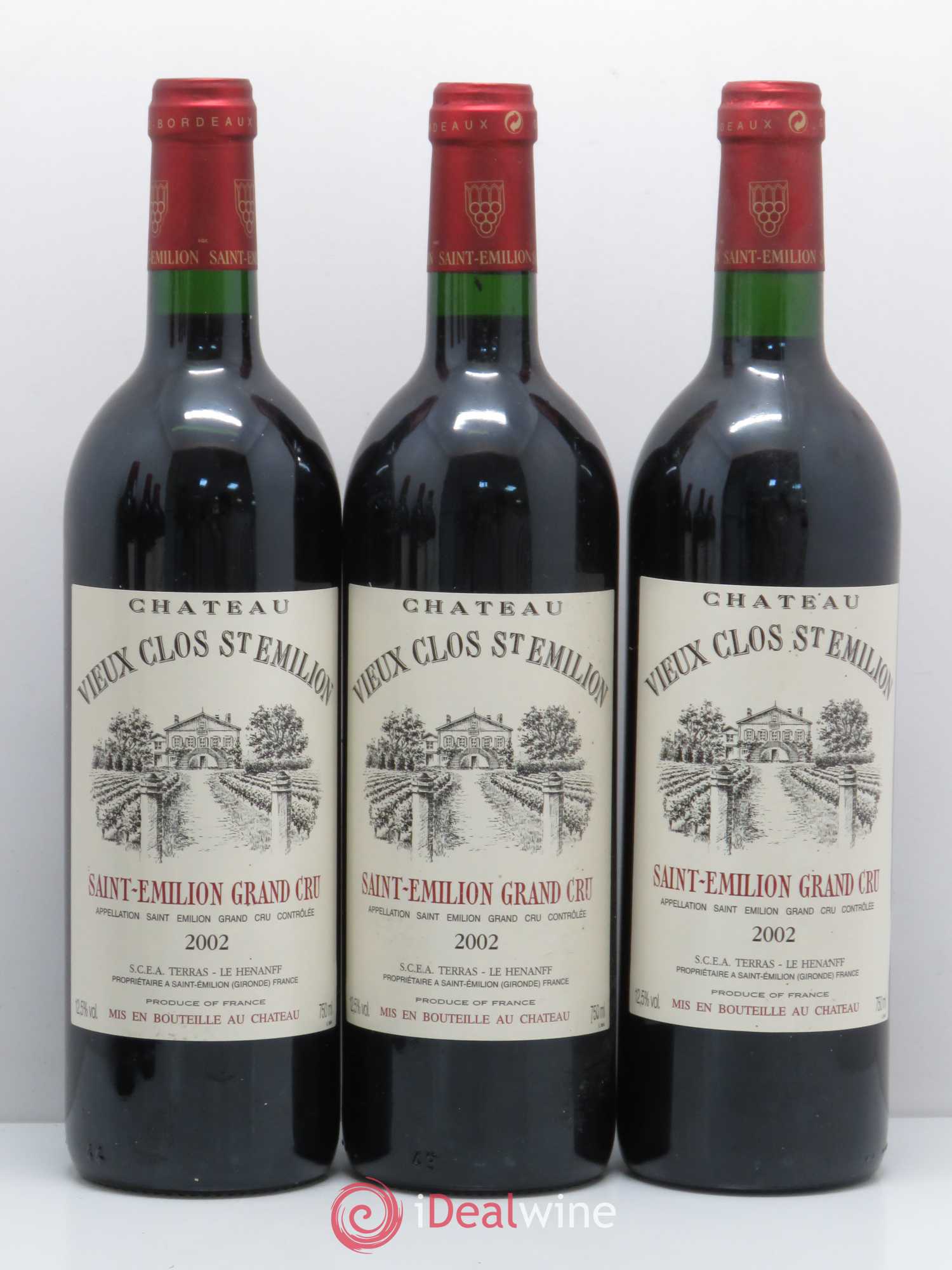 Saint-Émilion château Vieux Clos (sans prix de réserve) 2002 - Posten von 6 Flaschen - 2
