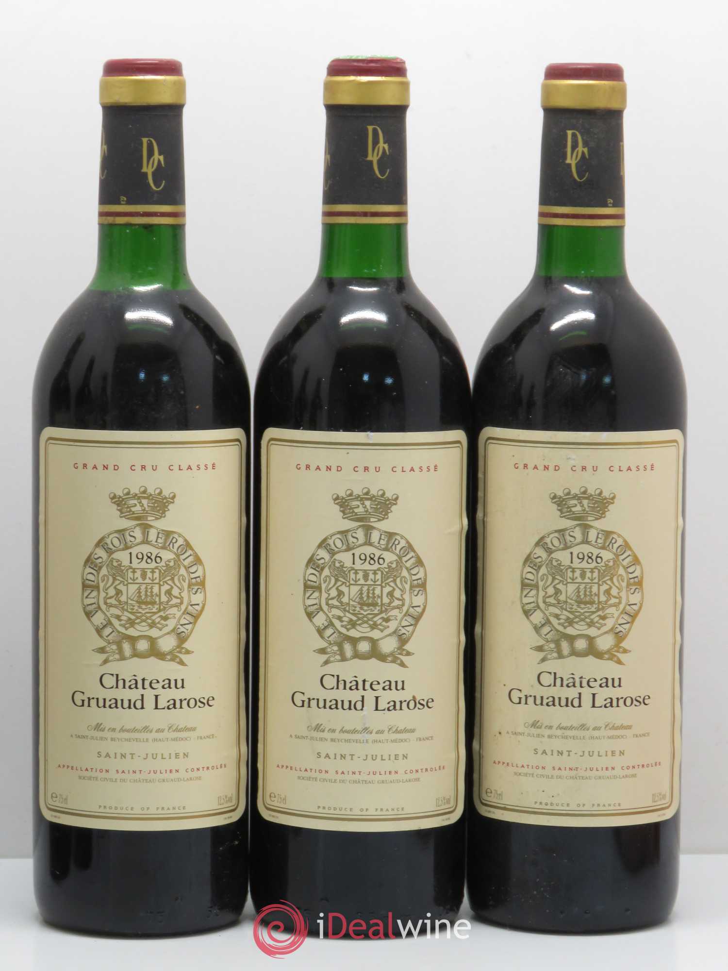 Château Gruaud Larose 2ème Grand Cru Classé 1986 - Lot de 6 bouteilles - 1