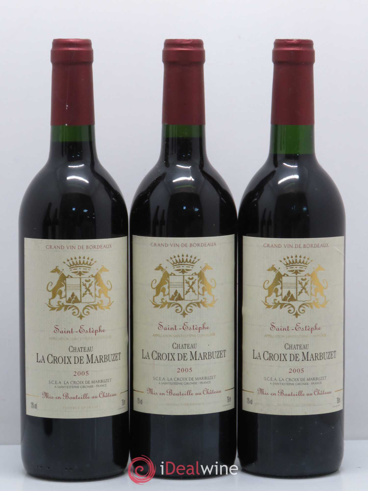 Saint-Estèphe La Croix de Marbuzet 2005 - Posten von 5 Flaschen - 1