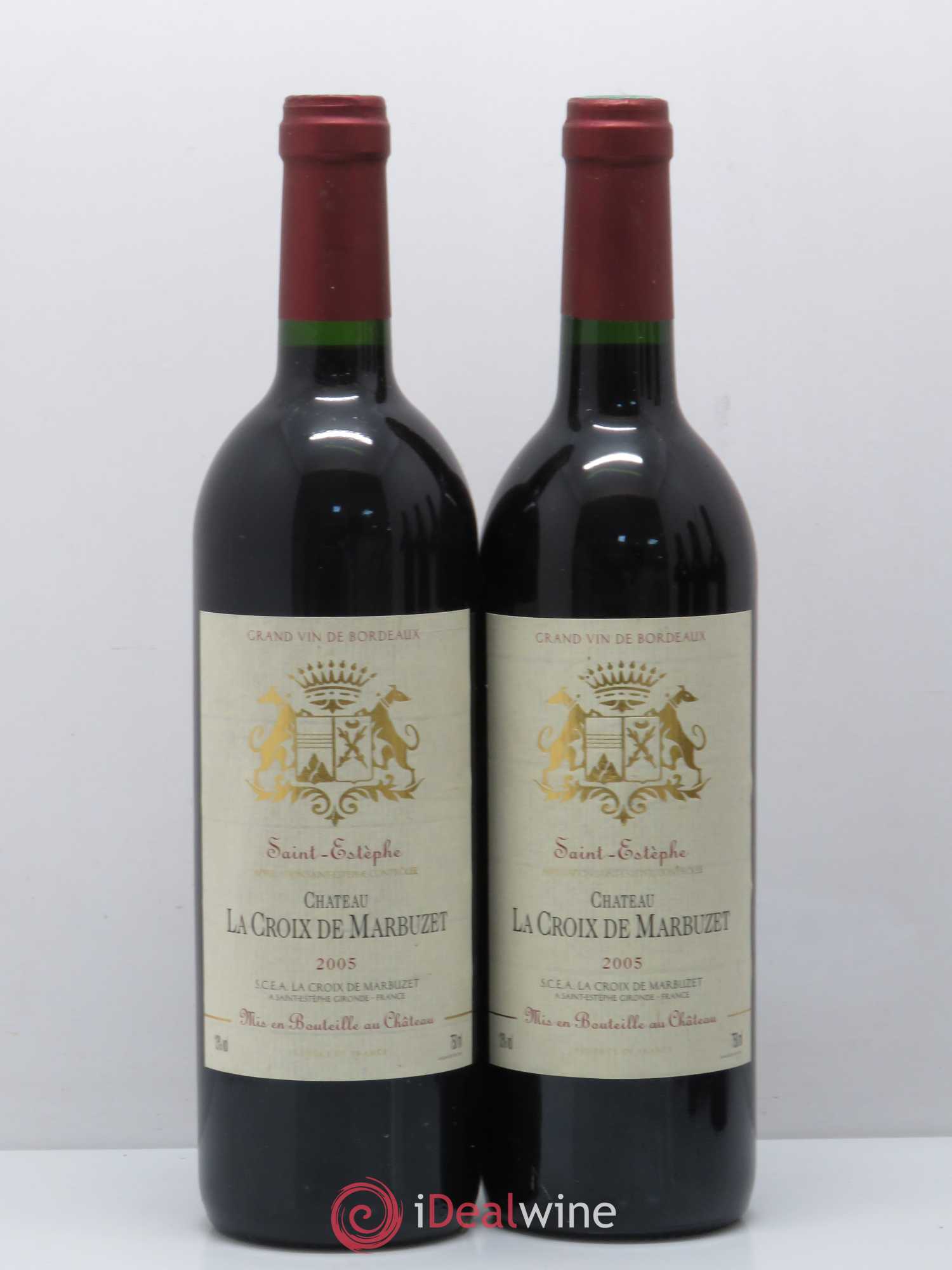 Saint-Estèphe La Croix de Marbuzet 2005 - Posten von 5 Flaschen - 2