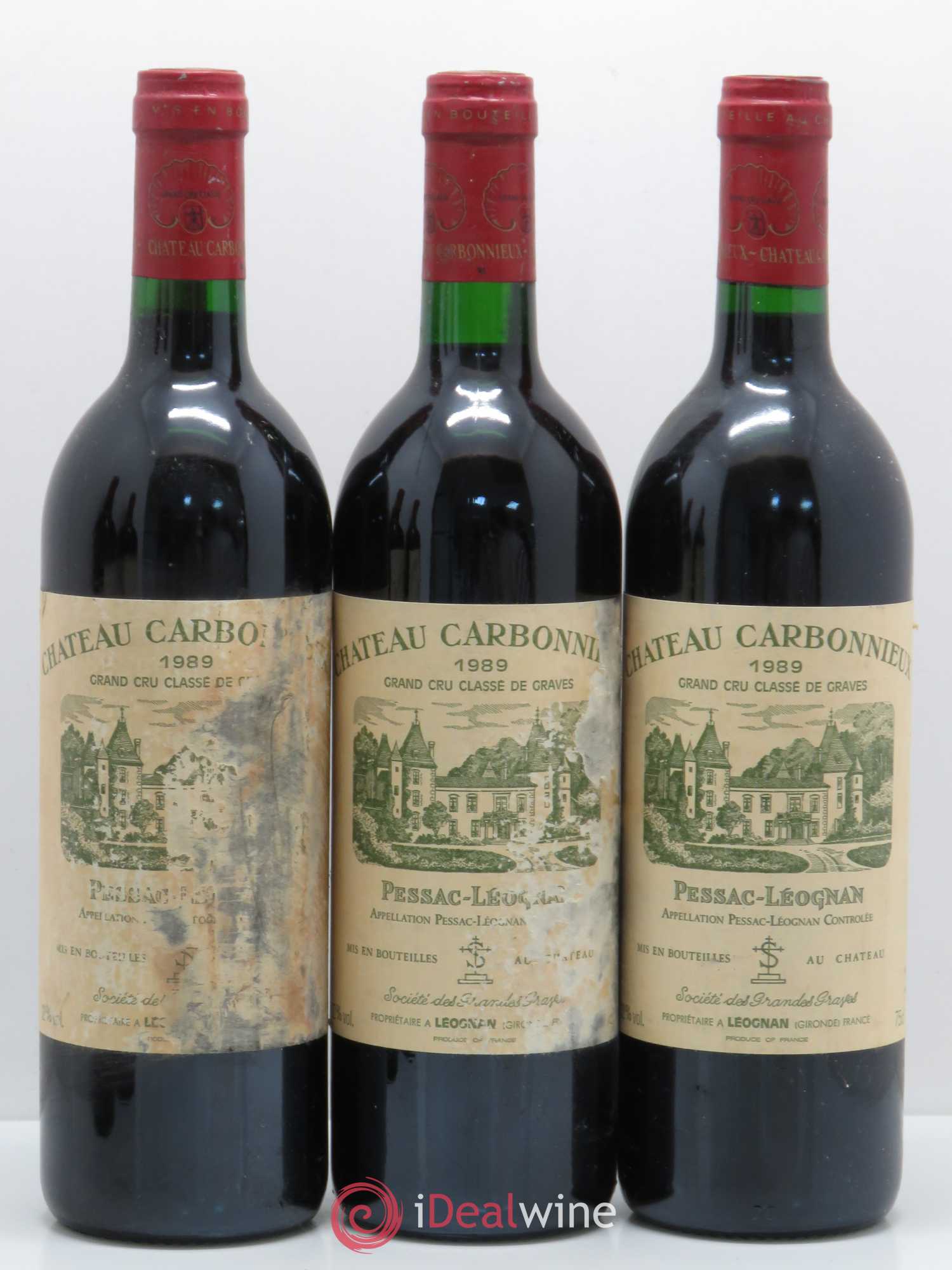 Château Carbonnieux Cru Classé de Graves 1989 - Lot de 5 bouteilles - 2