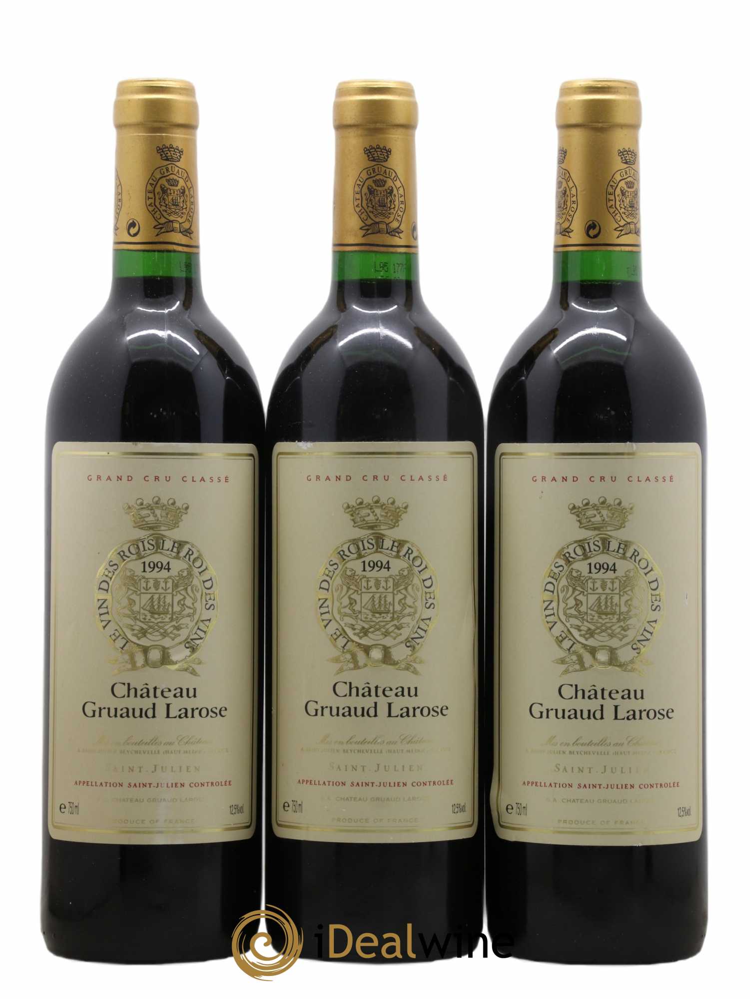 Château Gruaud Larose 2ème Grand Cru Classé 1994 - Lot de 3 bouteilles - 0