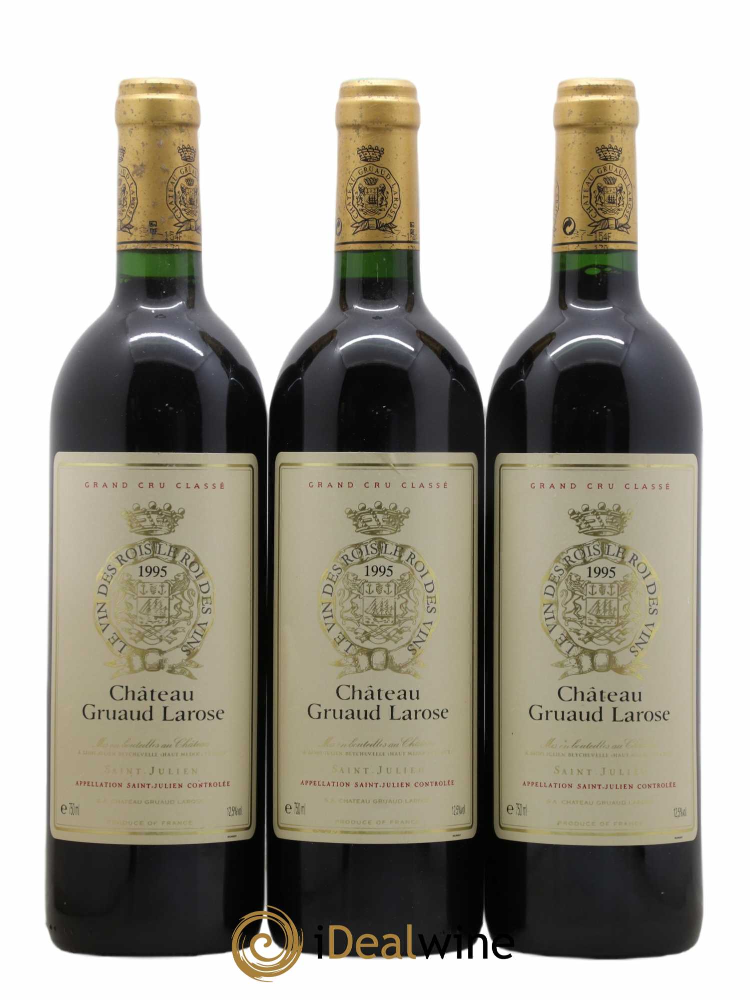 Château Gruaud Larose 2ème Grand Cru Classé 1995 - Lot de 3 bouteilles - 0