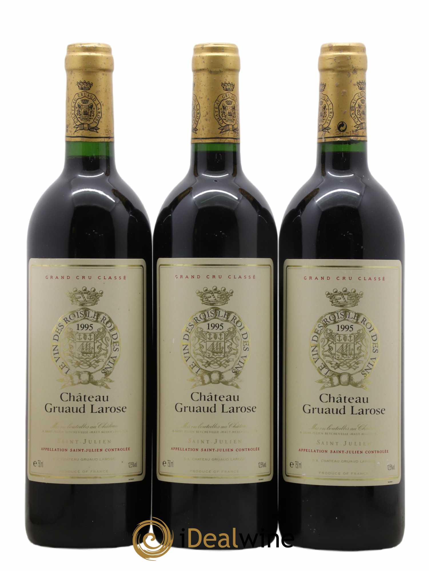 Château Gruaud Larose 2ème Grand Cru Classé 1995 - Lot de 3 bouteilles - 0