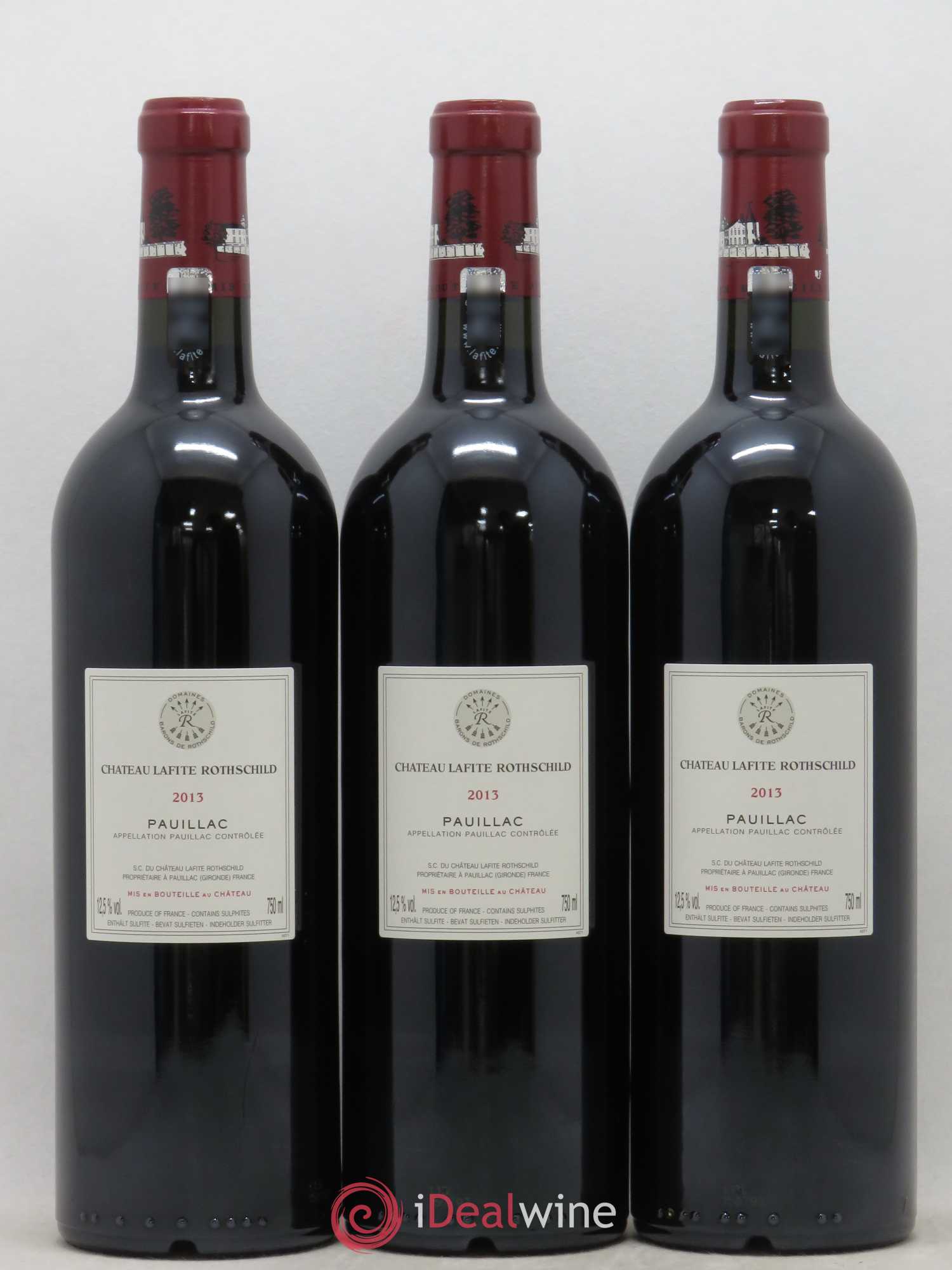 Château Lafite Rothschild 1er Grand Cru Classé 2013 - Lot de 3 bouteilles - 1