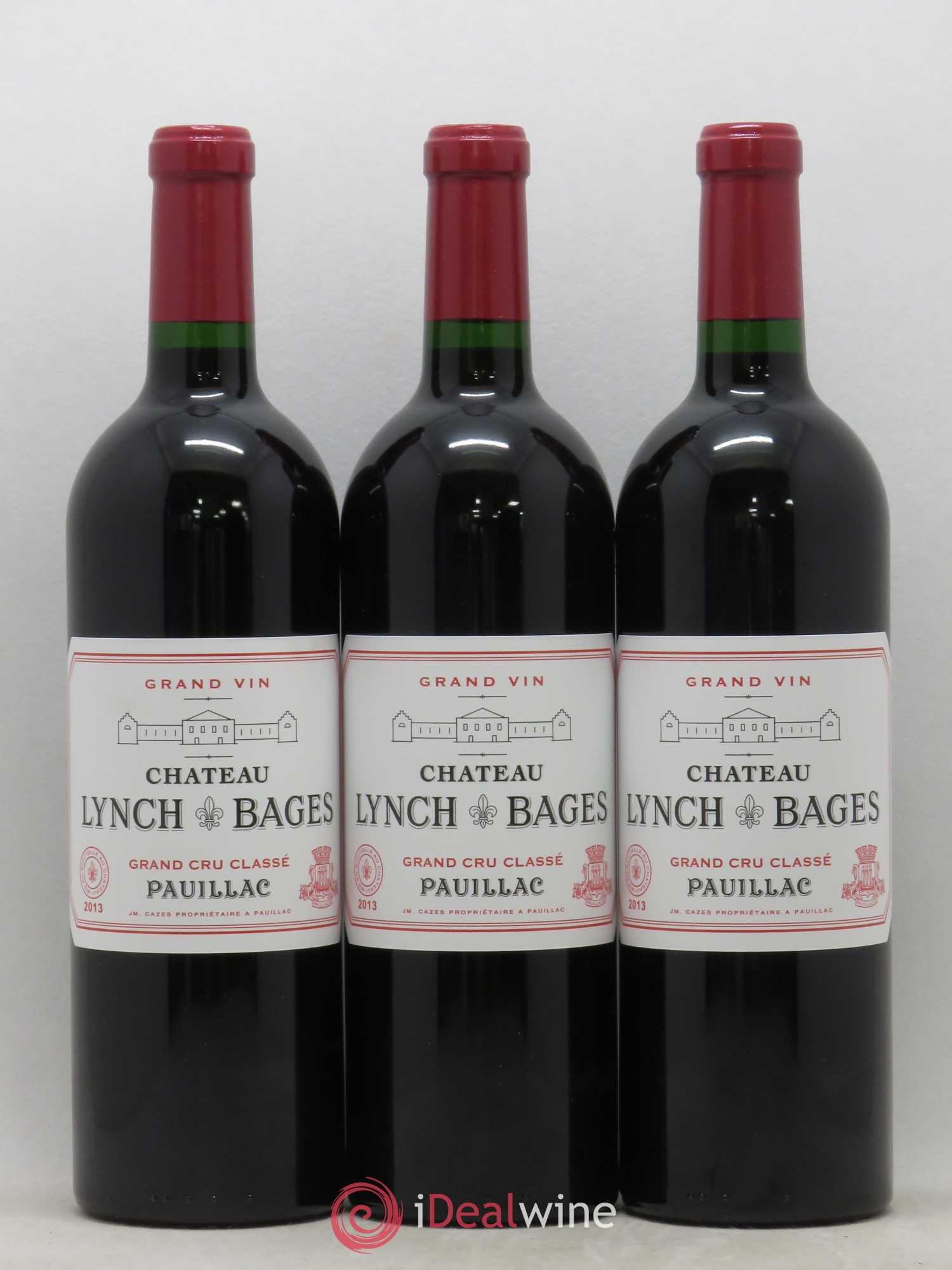 Château Lynch Bages 5ème Grand Cru Classé 2013 - Lot de 3 bouteilles - 0