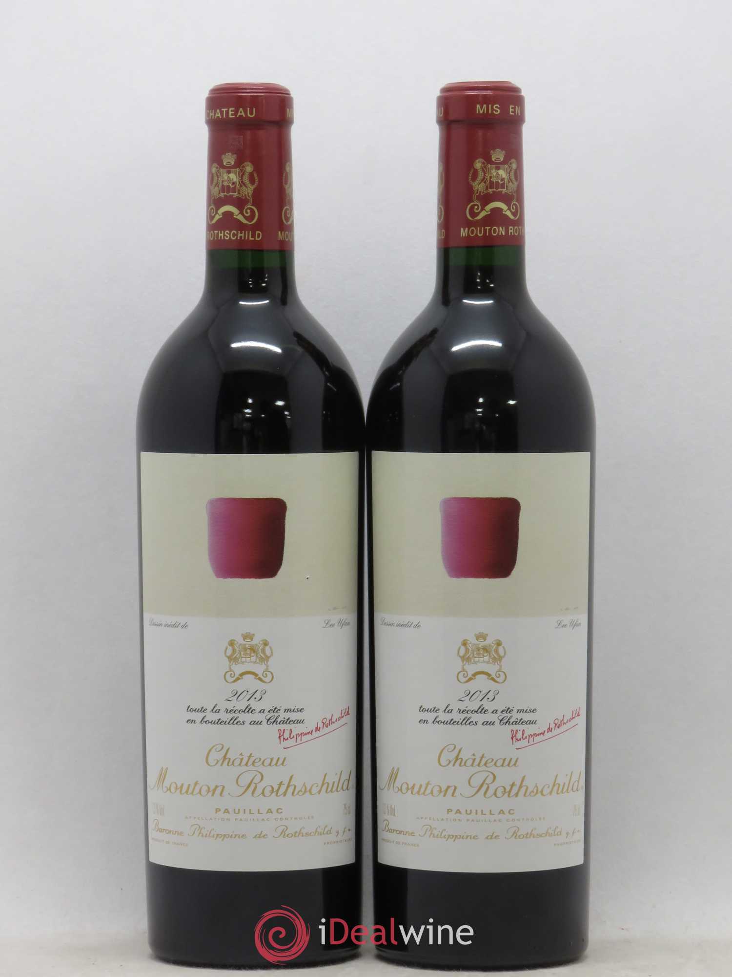 Château Mouton Rothschild 1er Grand Cru Classé 2013 - Lot de 2 bouteilles - 0