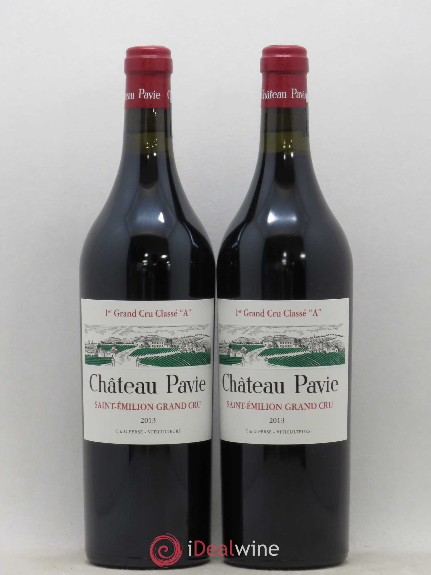 Château Pavie 1er Grand Cru Classé A 2013 - Lot de 2 bouteilles - 0