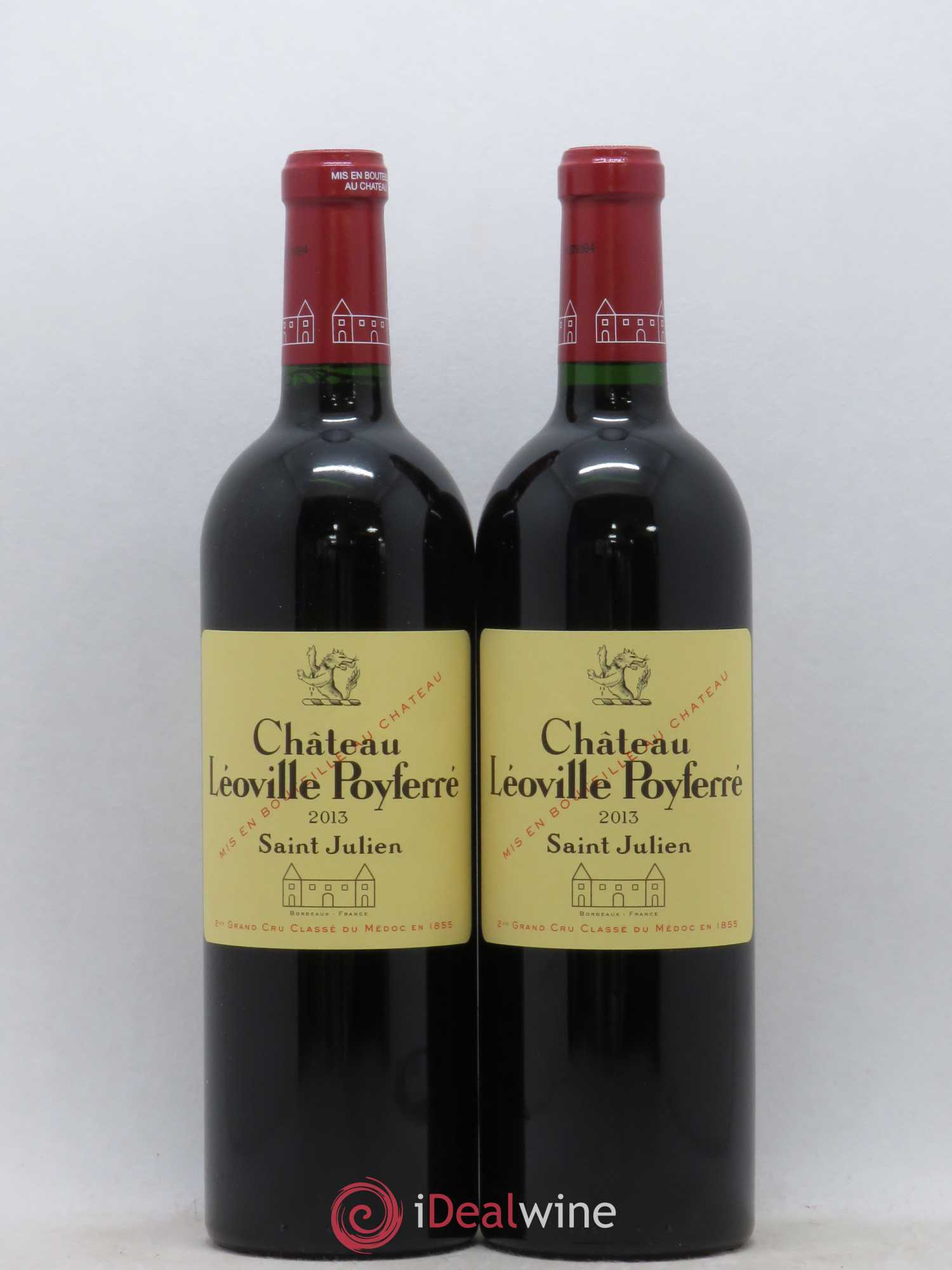 Château Léoville Poyferré 2ème Grand Cru Classé 2013 - Lot de 2 bouteilles - 0