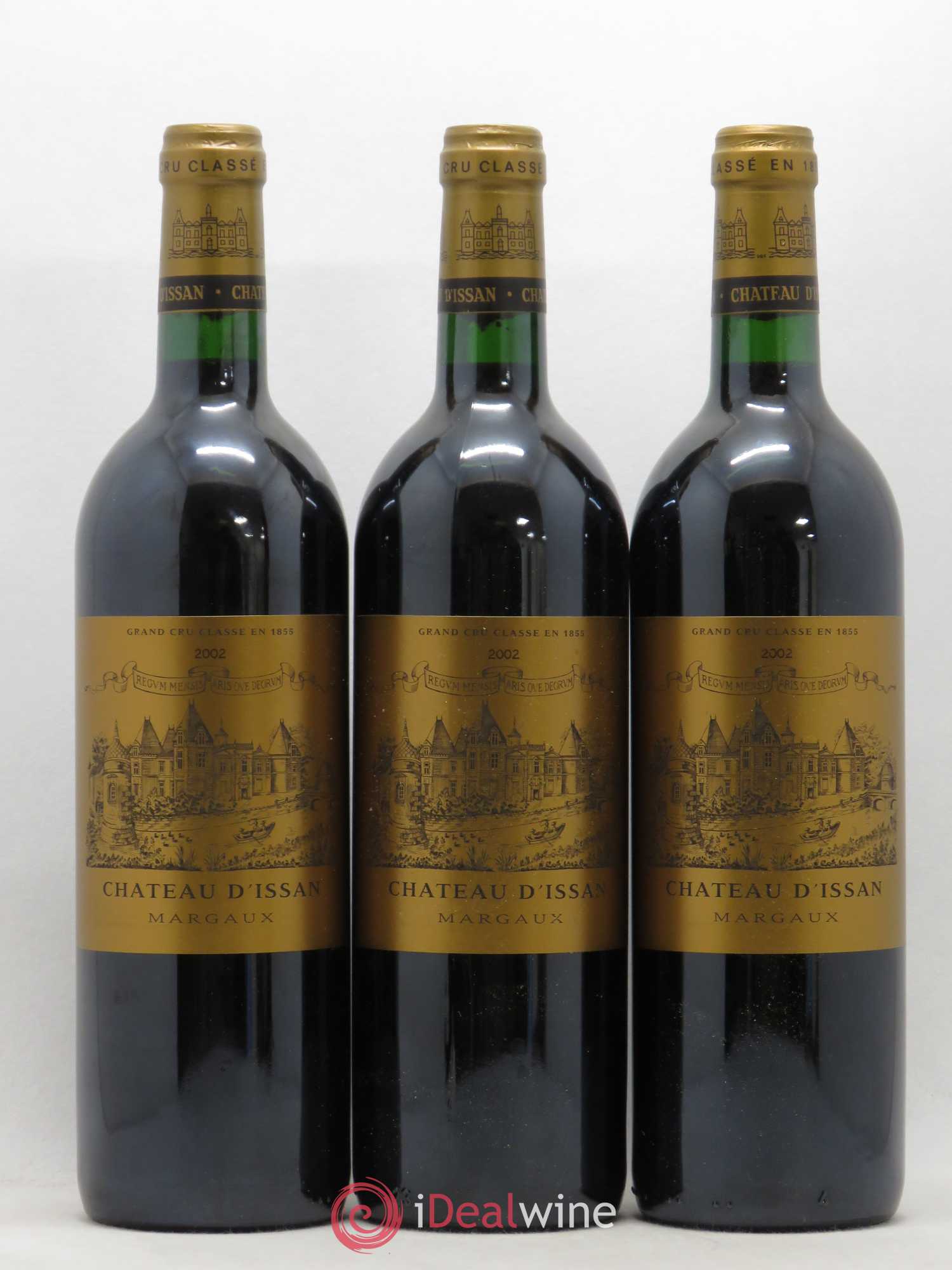 Château d'Issan 3ème Grand Cru Classé 2002 - Lot de 3 bouteilles - 0