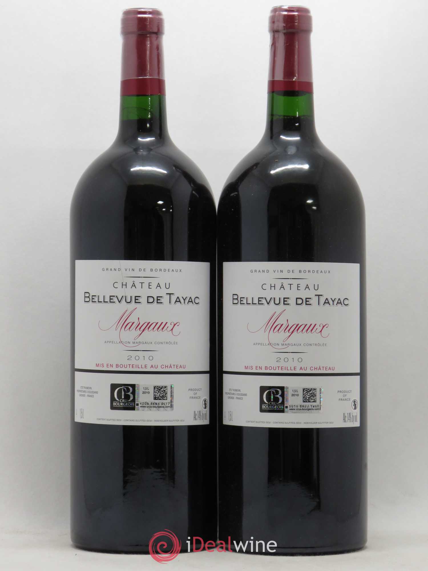 Château Bellevue de Tayac 2010 - Lot de 2 magnums - 0