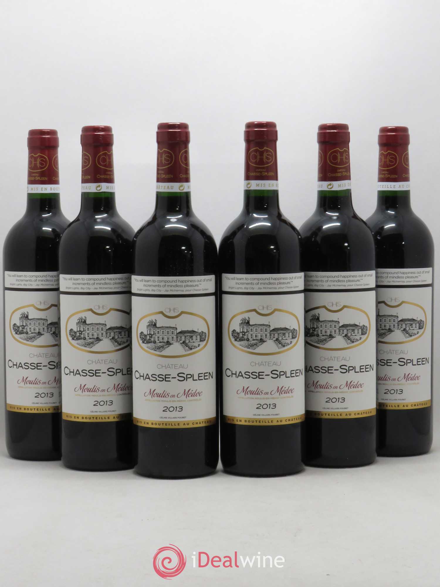 Château Chasse Spleen 2013 - Lot de 6 bouteilles - 0