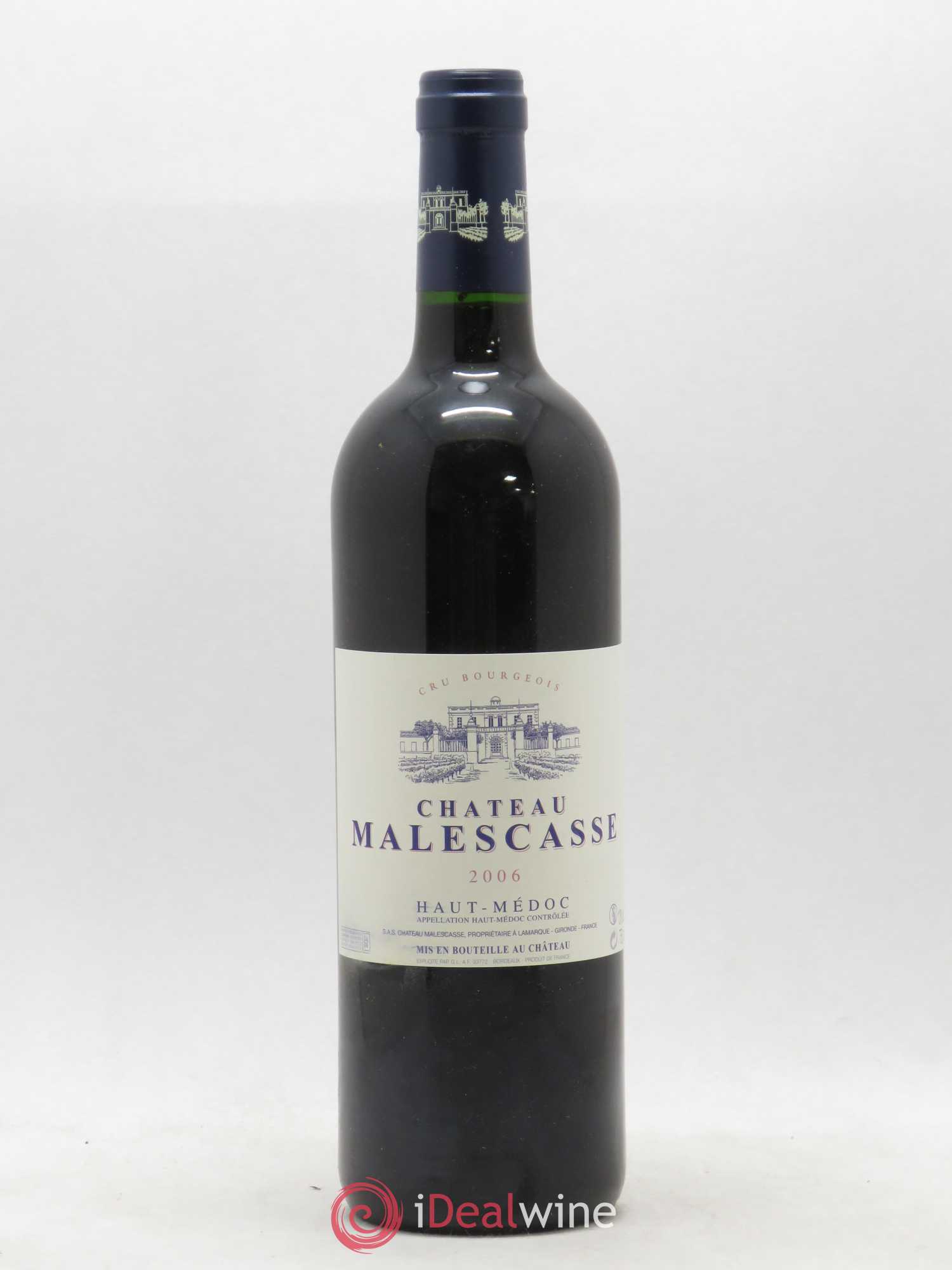 Château Malescasse Cru Bourgeois Exceptionnel 2006 - Lot de 1 bouteille - 0