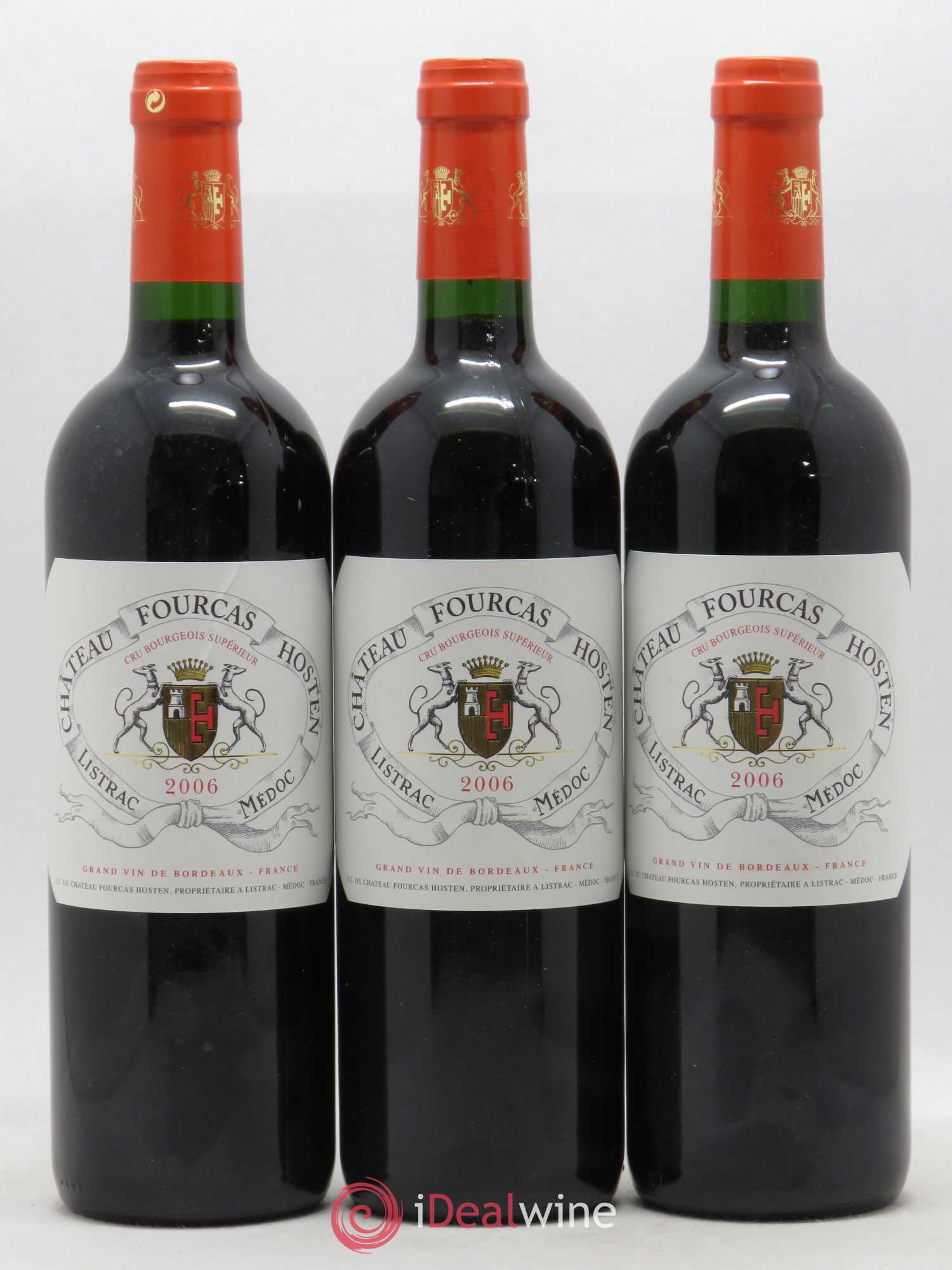 Château Fourcas Hosten Cru Bourgeois 2006 - Lot de 3 bouteilles - 0
