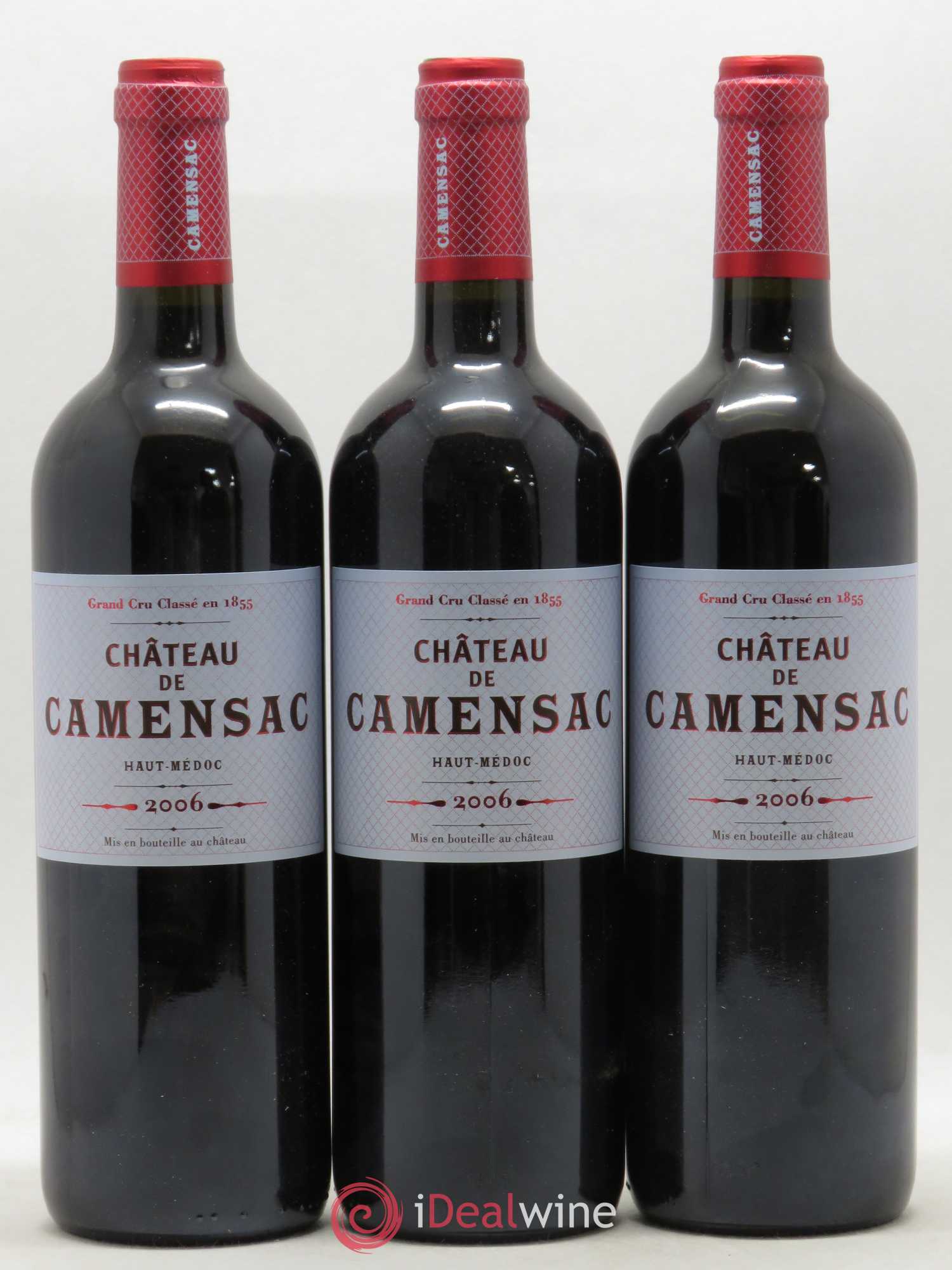 Château Camensac 5ème Grand Cru Classé 2006 - Lot de 3 bouteilles - 0