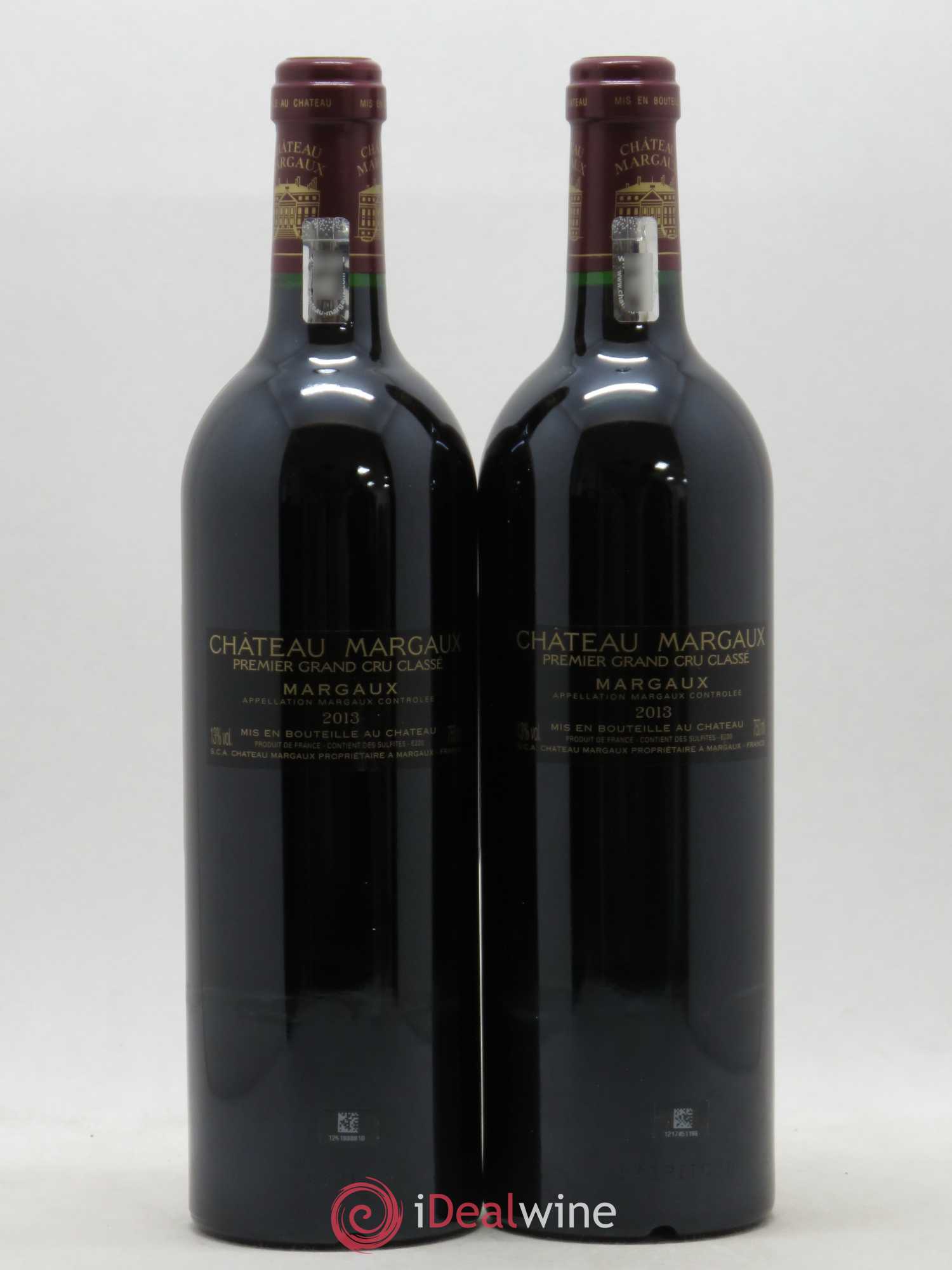 Château Margaux 1er Grand Cru Classé 2013 - Lot de 2 bouteilles - 1