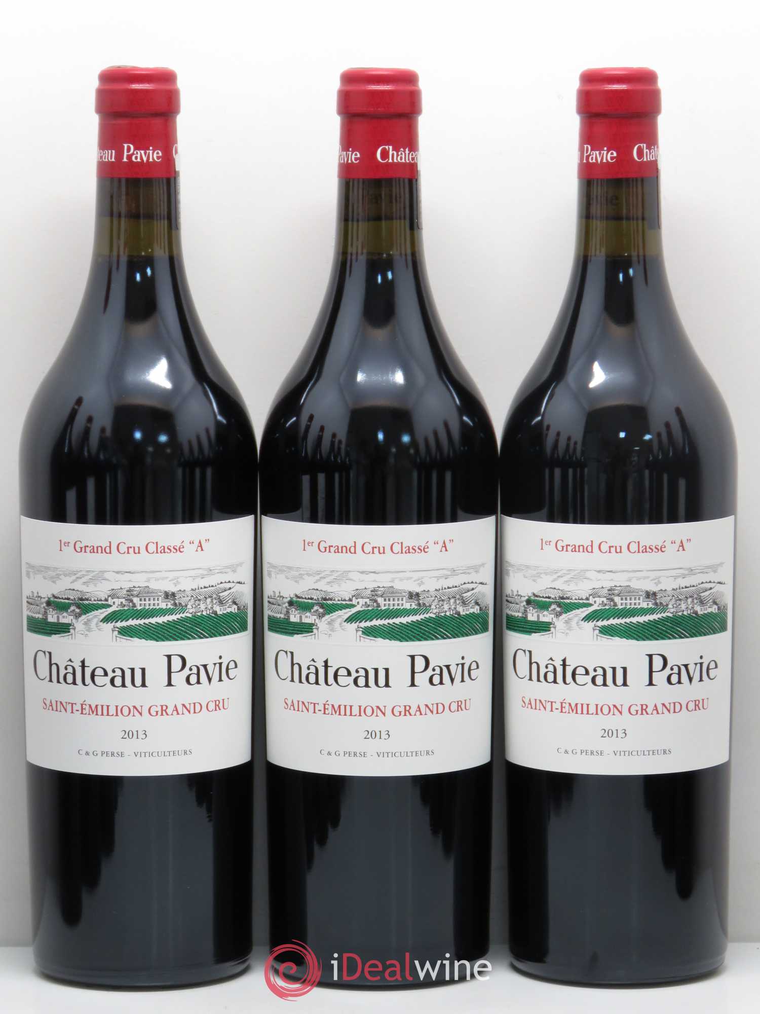 Château Pavie 1er Grand Cru Classé A 2013 - Lot de 12 bouteilles - 1