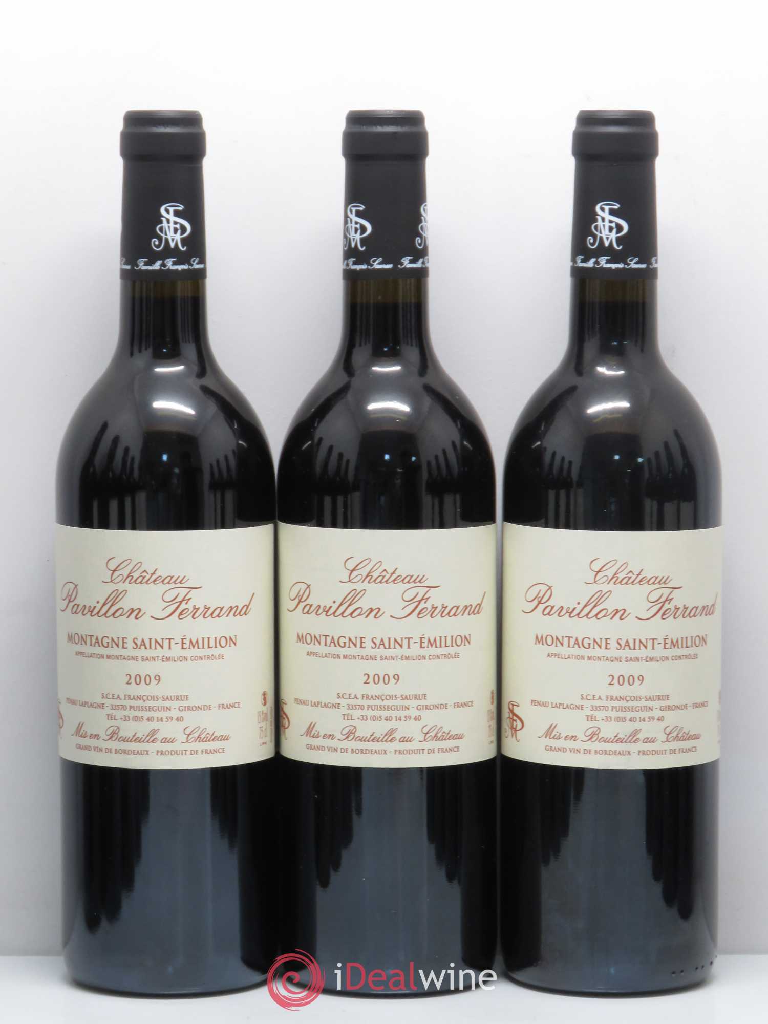 Montagne Saint-Émilion Chateau Pavillon Ferrand 2009 - Lot de 12 bouteilles - 2