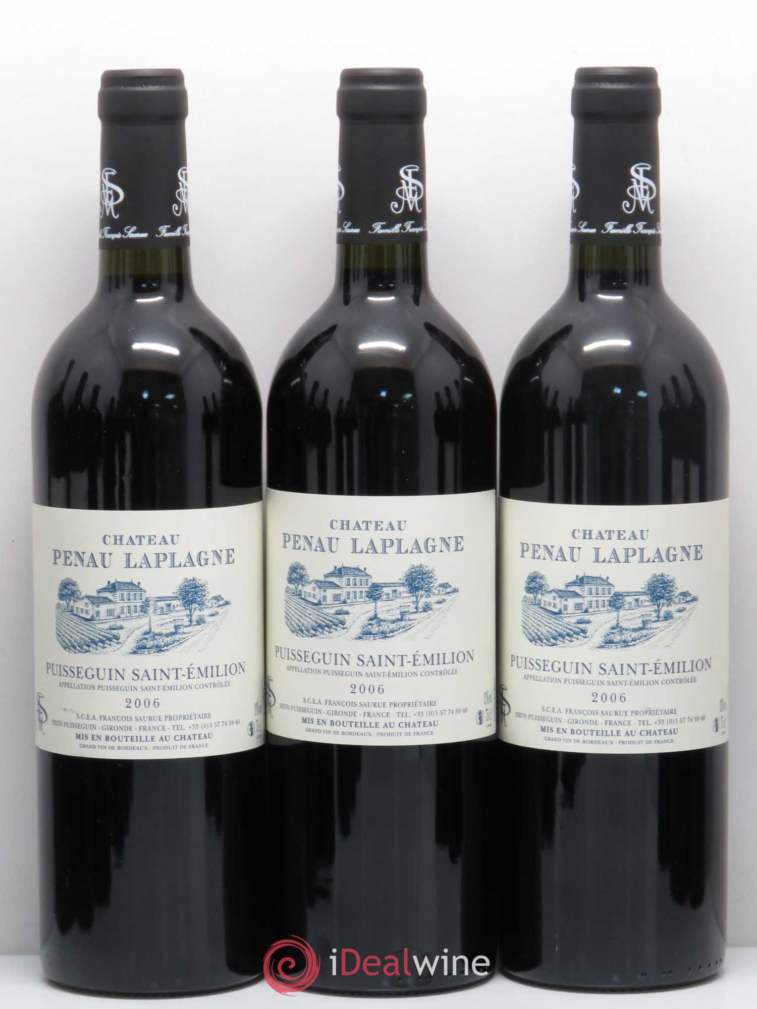 Bordeaux Chateau Penau Laplagne Puisseguin Saint Emilion 2006 - Lot de 12 bouteilles - 3