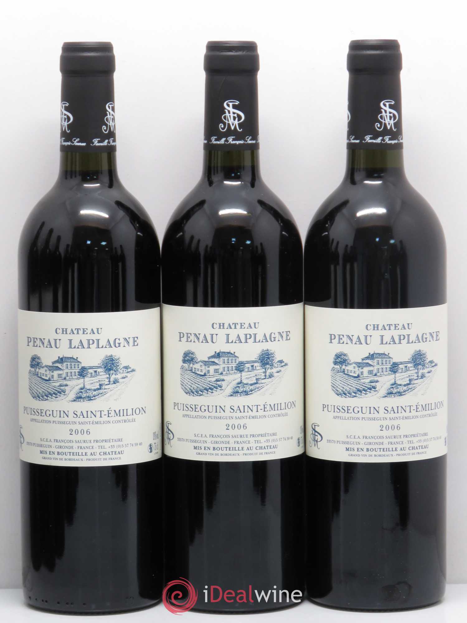 Bordeaux Chateau Penau Laplagne Puisseguin Saint Emilion 2006 - Lot de 12 bouteilles - 4